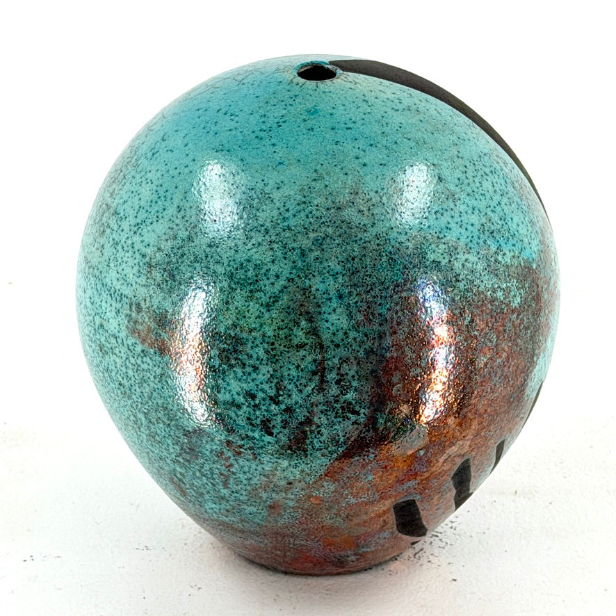 Medium Blue Sphere Vase