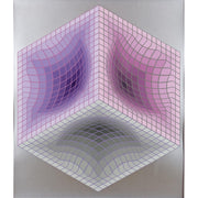 1987 Victor Vaserely Serigraph, "Tridos"