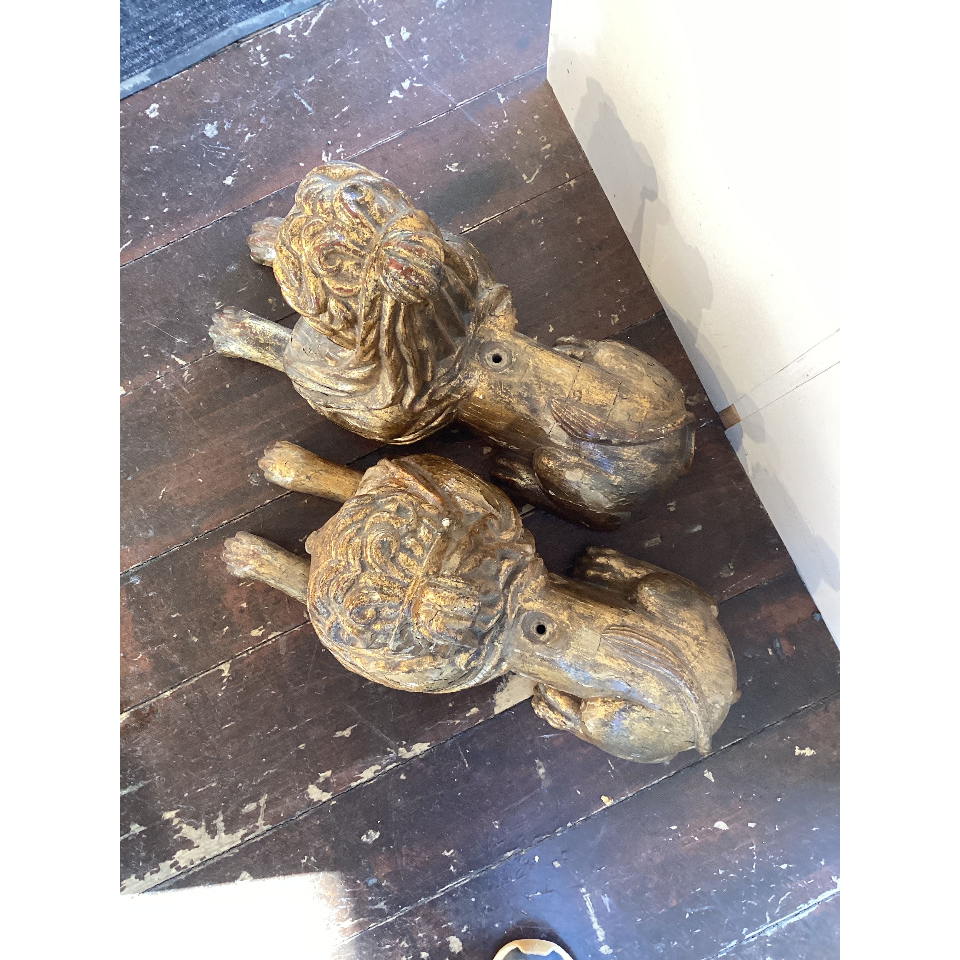 Pair (2) Carousel Sphynxes