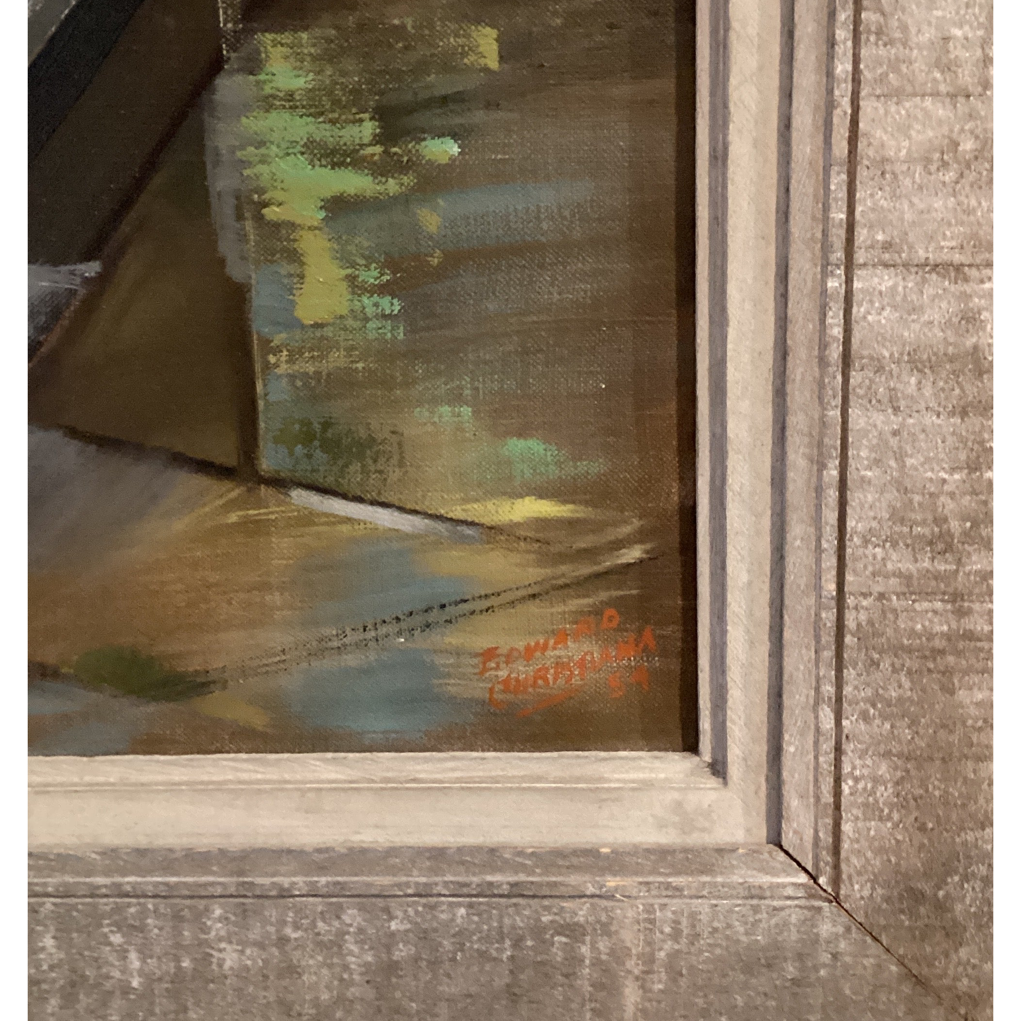 Cubist town view ~ Edward Christiana- x2501.35.116