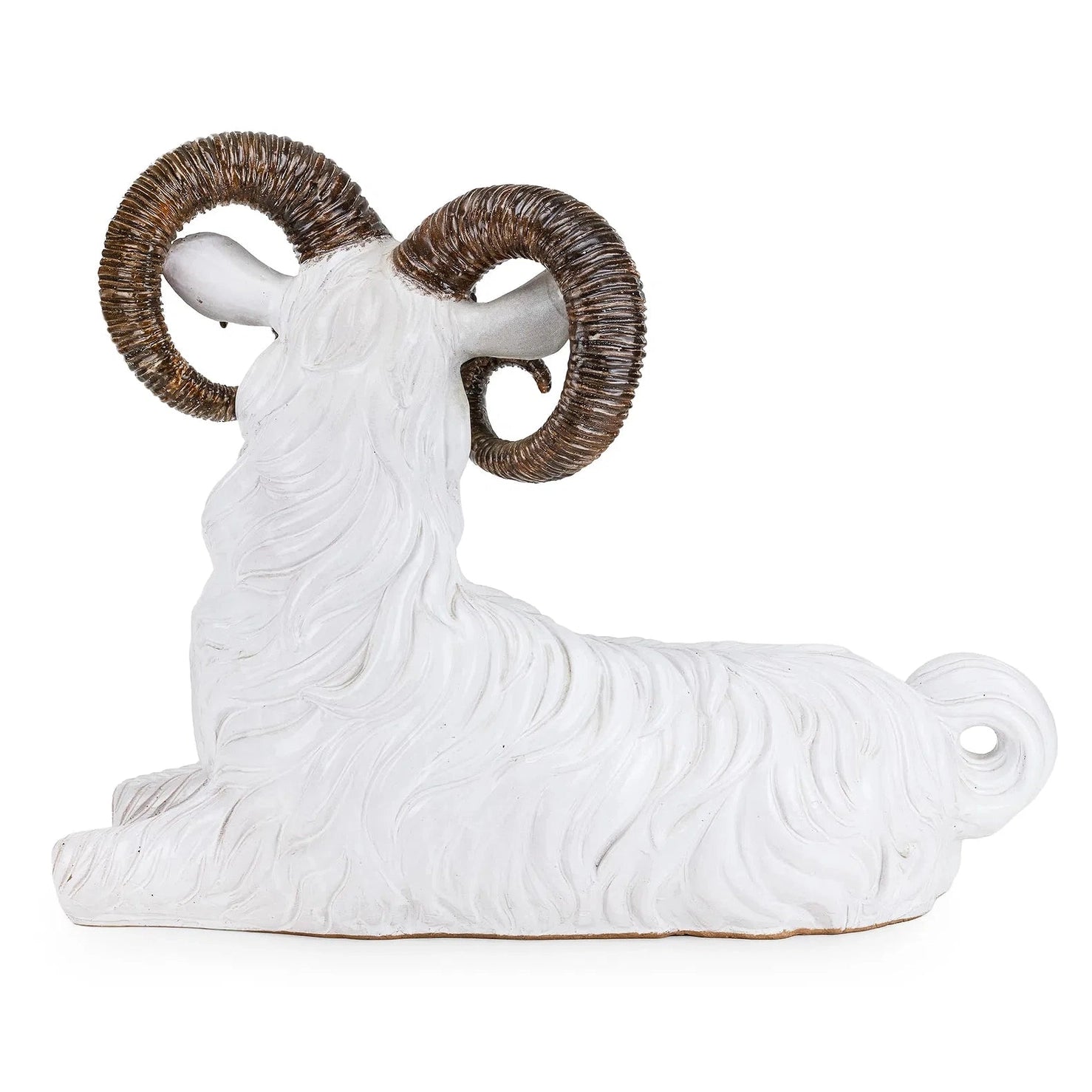 Italian Terracotta Majolica Ram