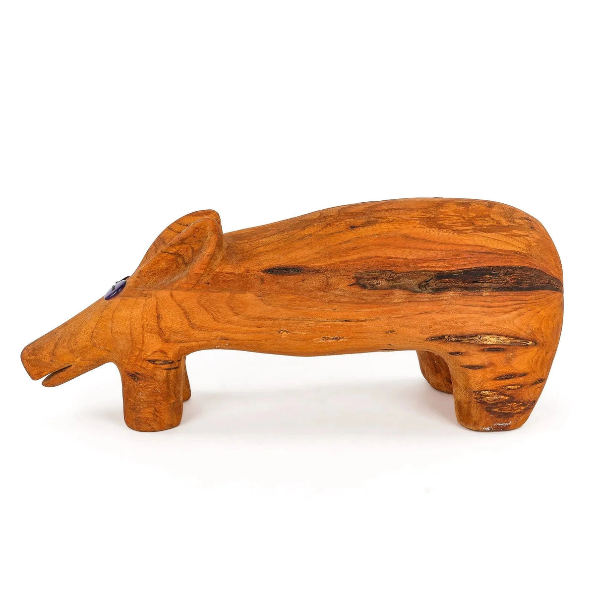 Folk art carved pig