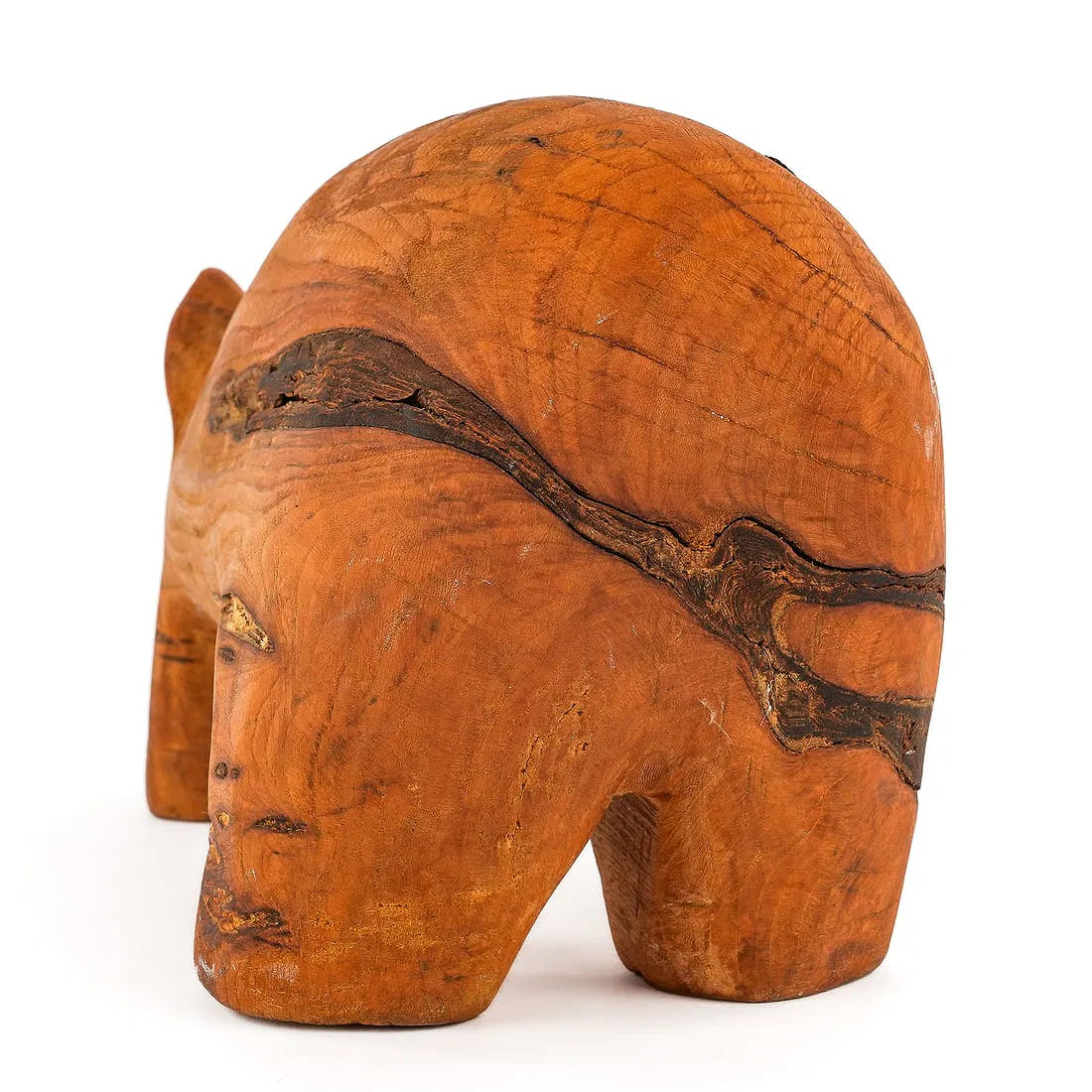 Folk art carved pig