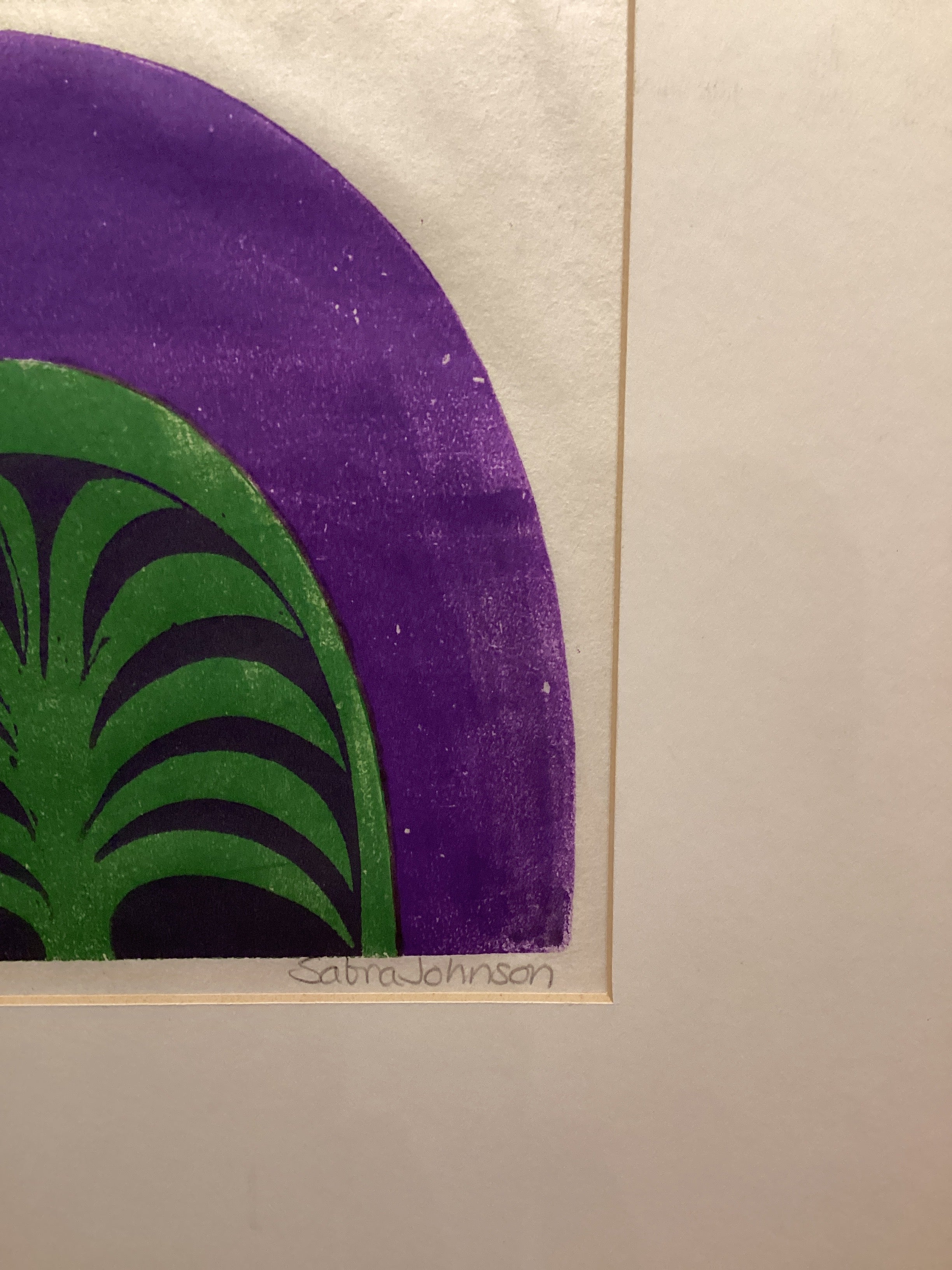 "Hermitage," Sabra Field, wood cut print - 31B4.35.777