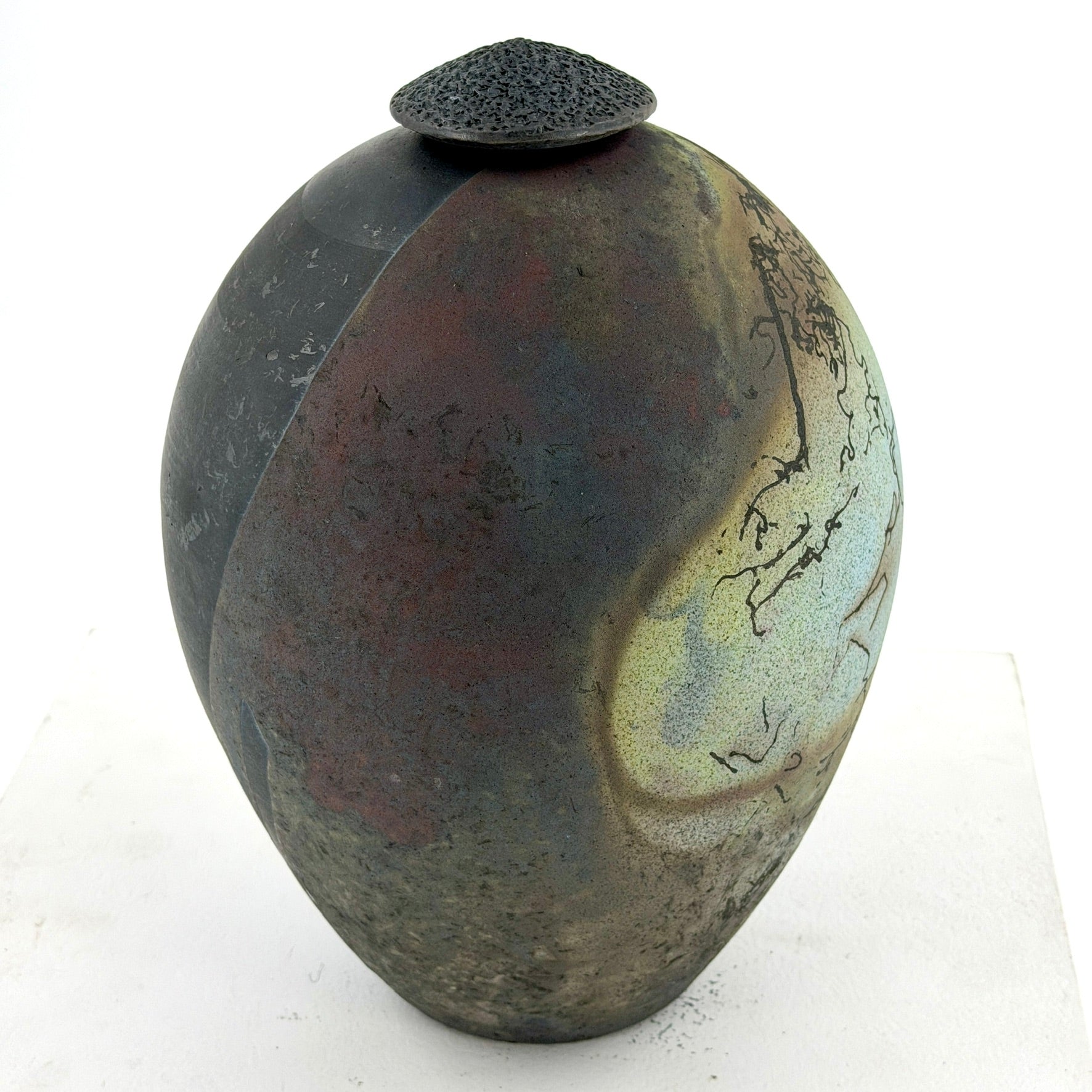 Large "Moonscape" Covered Jar