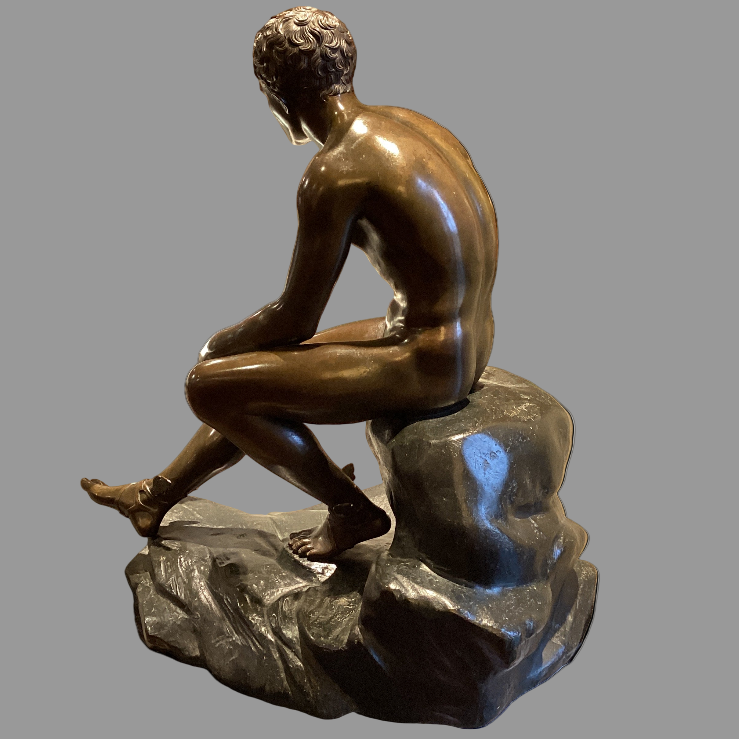 "Seated Hermes" Bronze