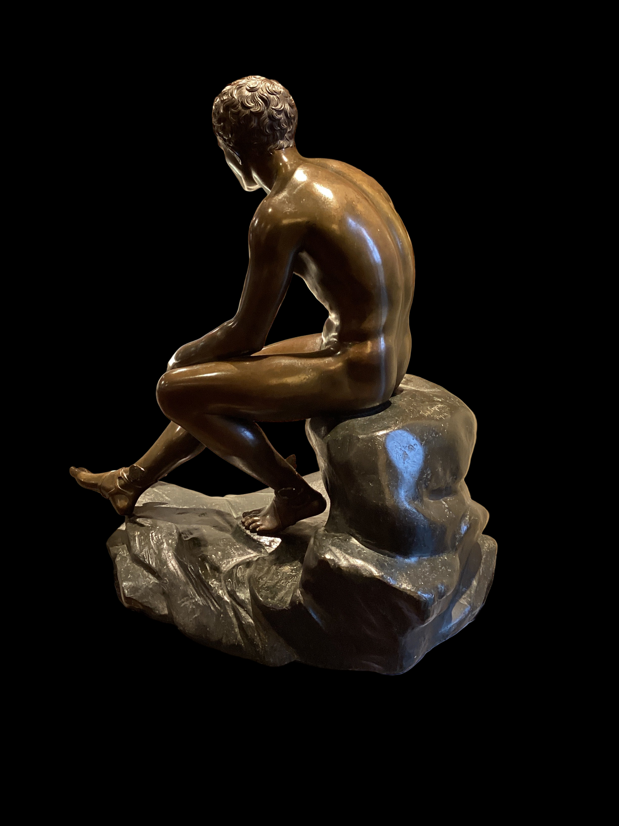 "Seated Hermes" Bronze