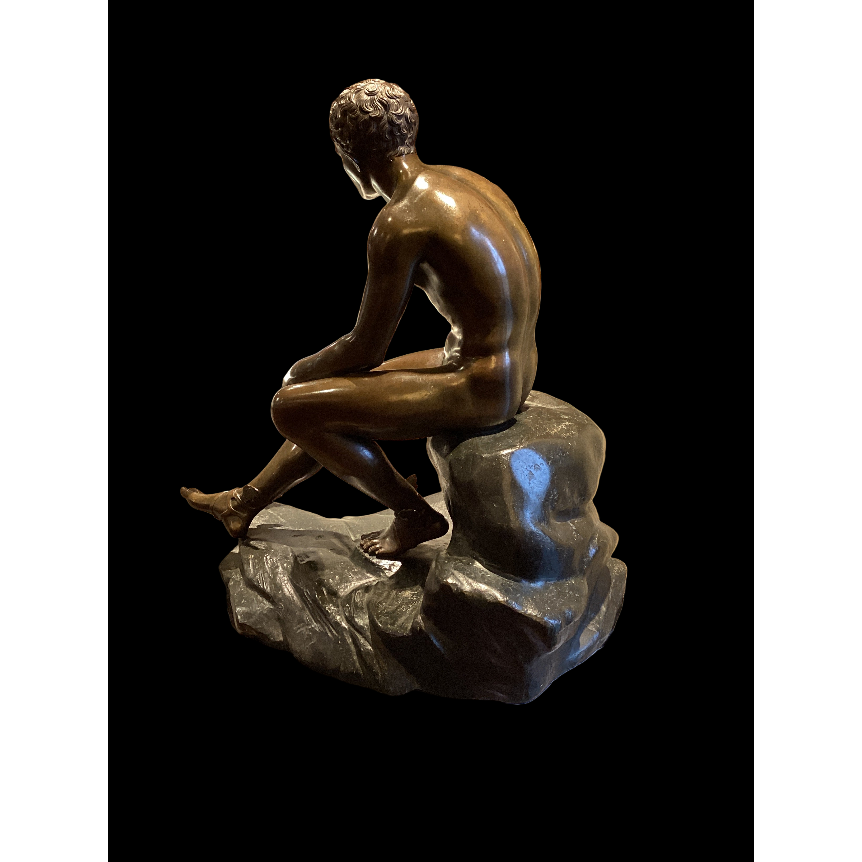 "Seated Hermes" Bronze