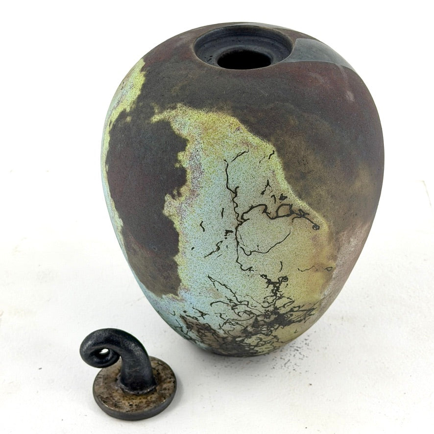 Medium "Moonscape" Covered Jar