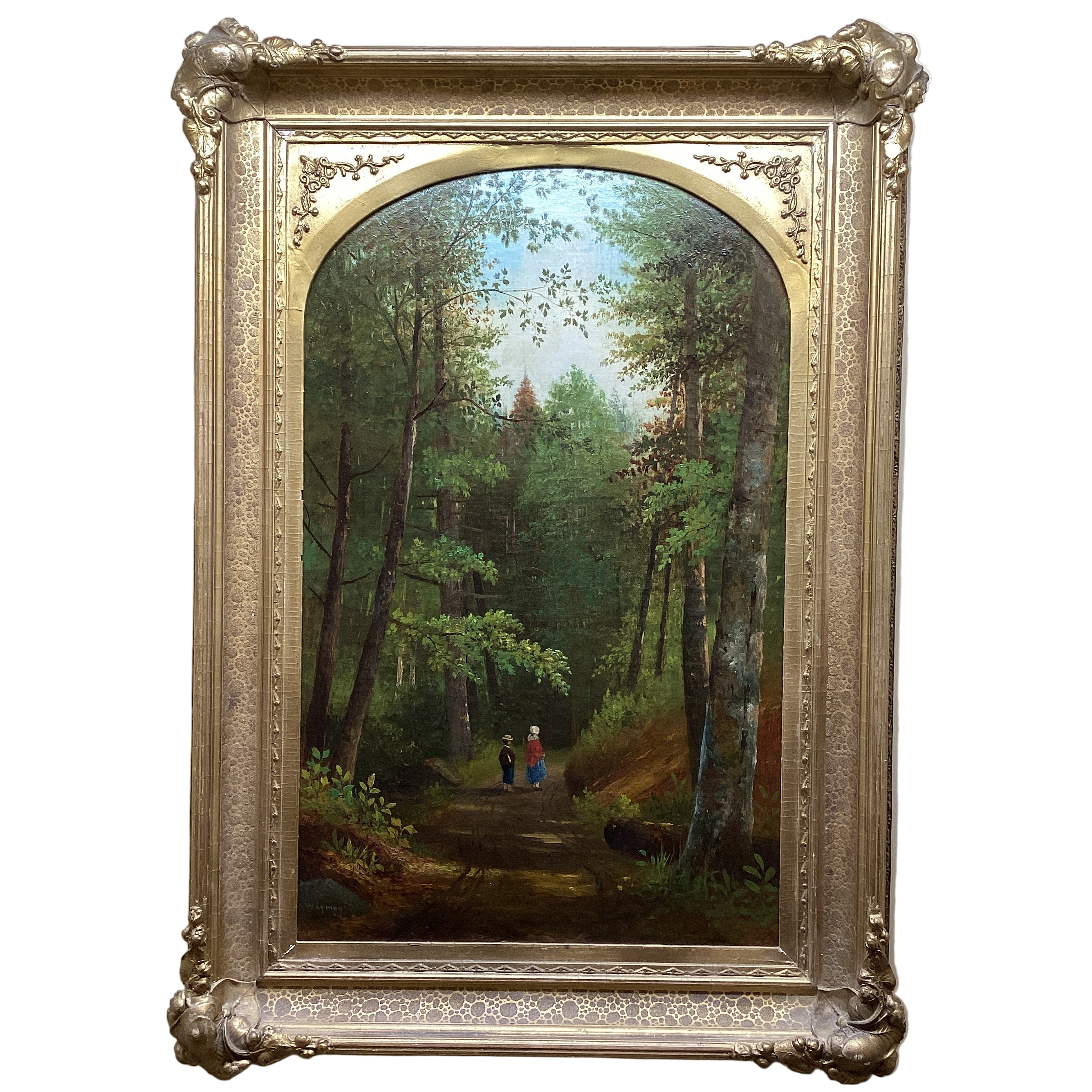 Moss Glens Falls paintings pair~Samuel Griggs- X2501.35.117