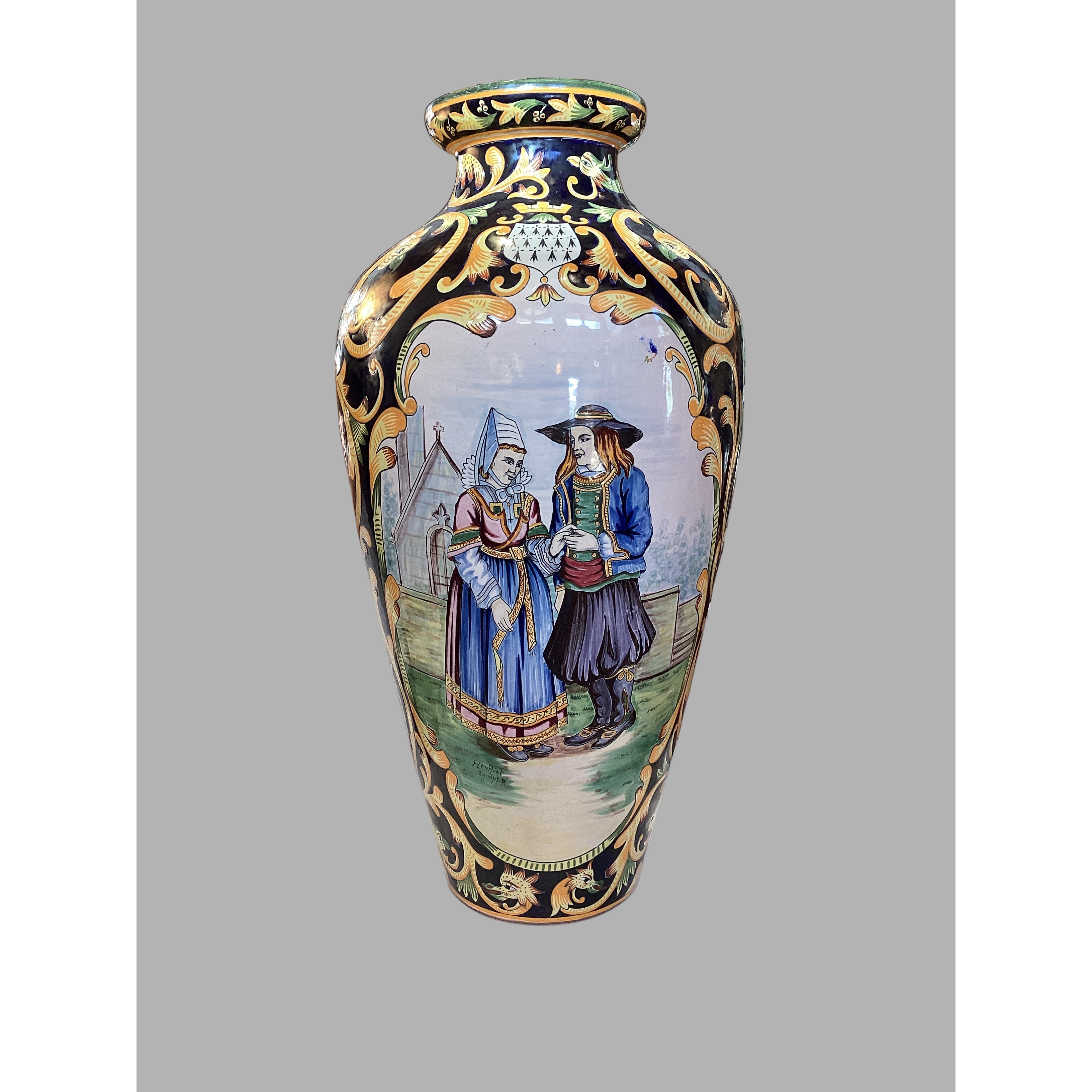 Oversize Quimper Vase