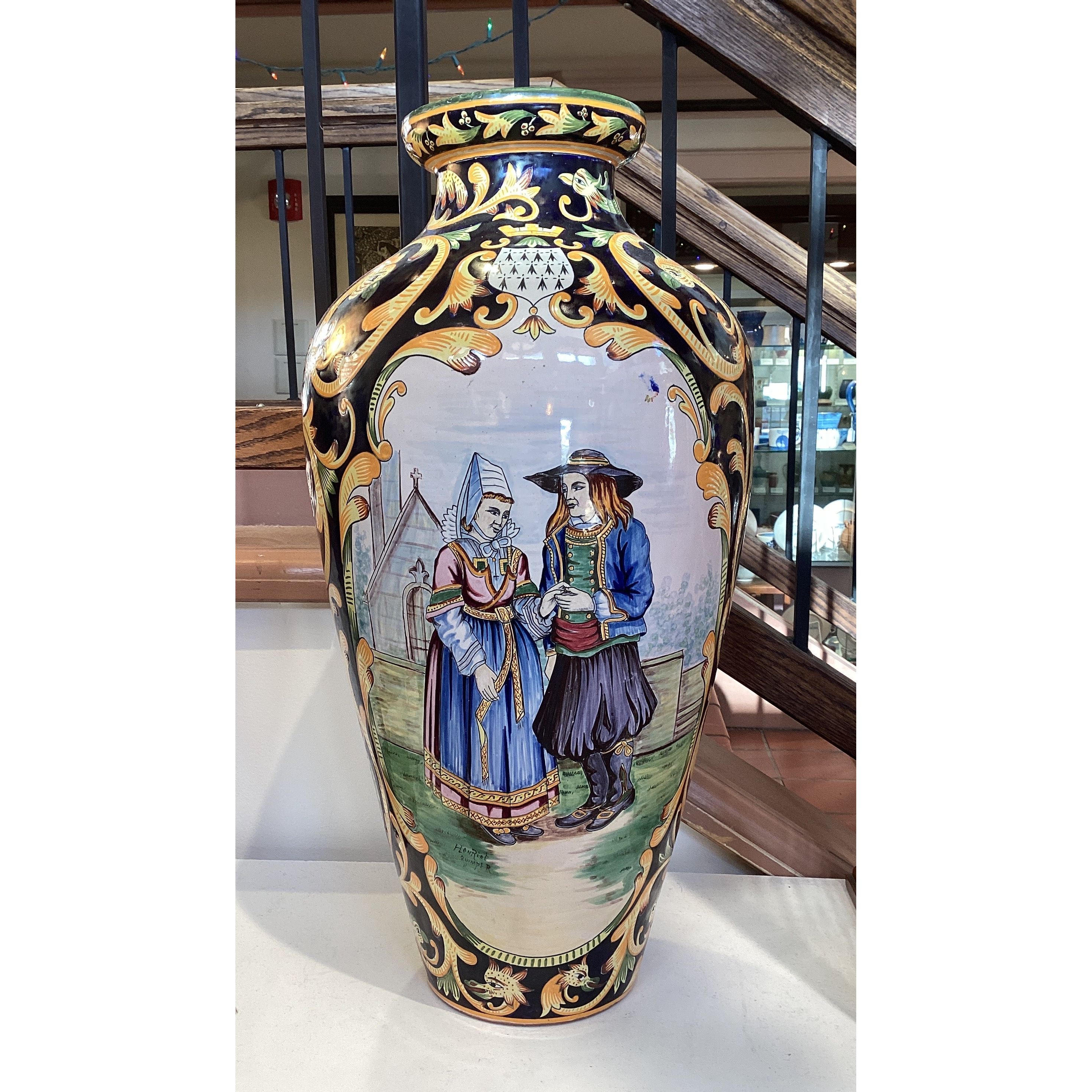 Oversize Quimper Vase