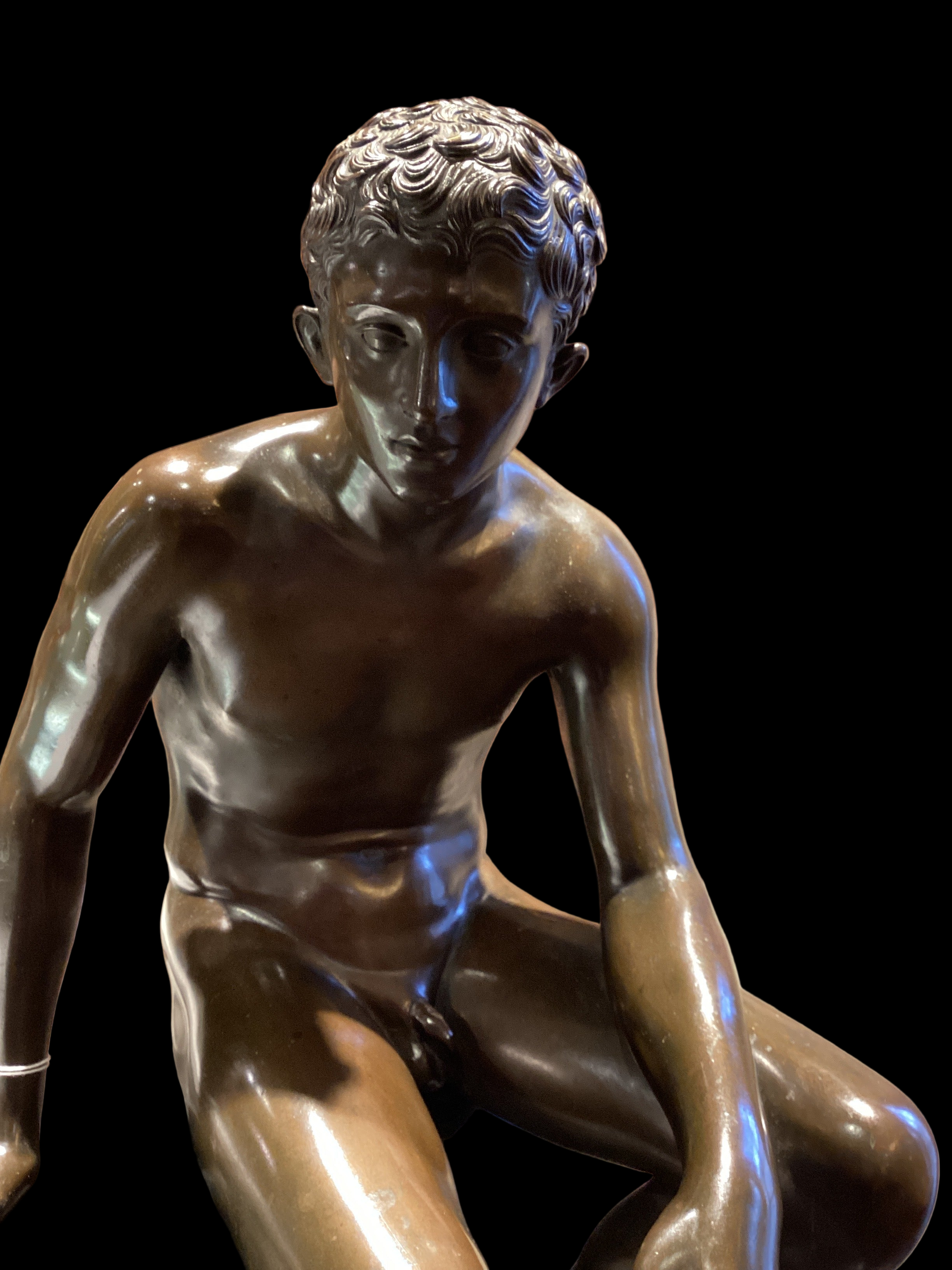 "Seated Hermes" Bronze
