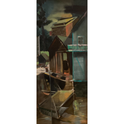 Cubist town view ~ Edward Christiana- x2501.35.116