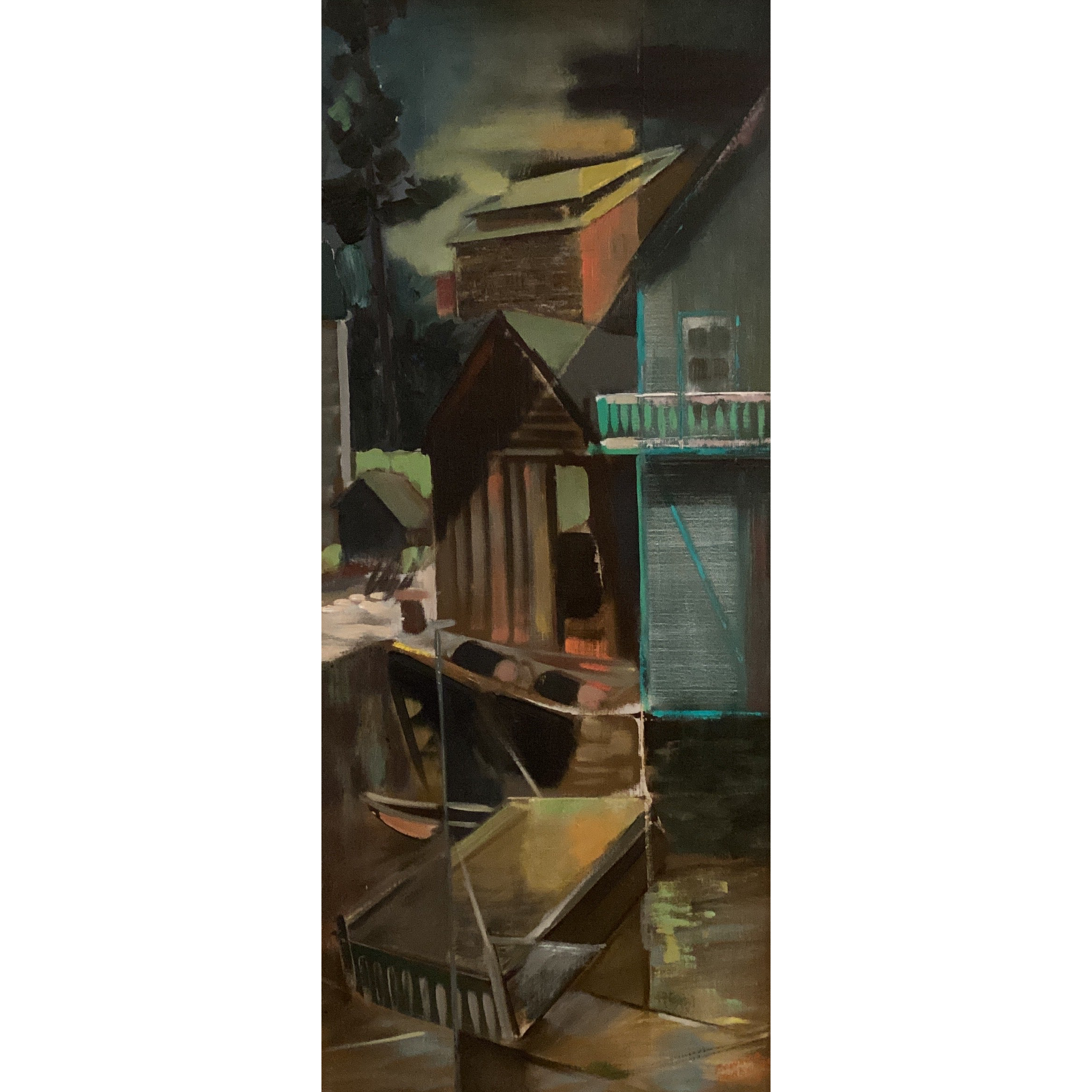 Cubist town view ~ Edward Christiana- x2501.35.116