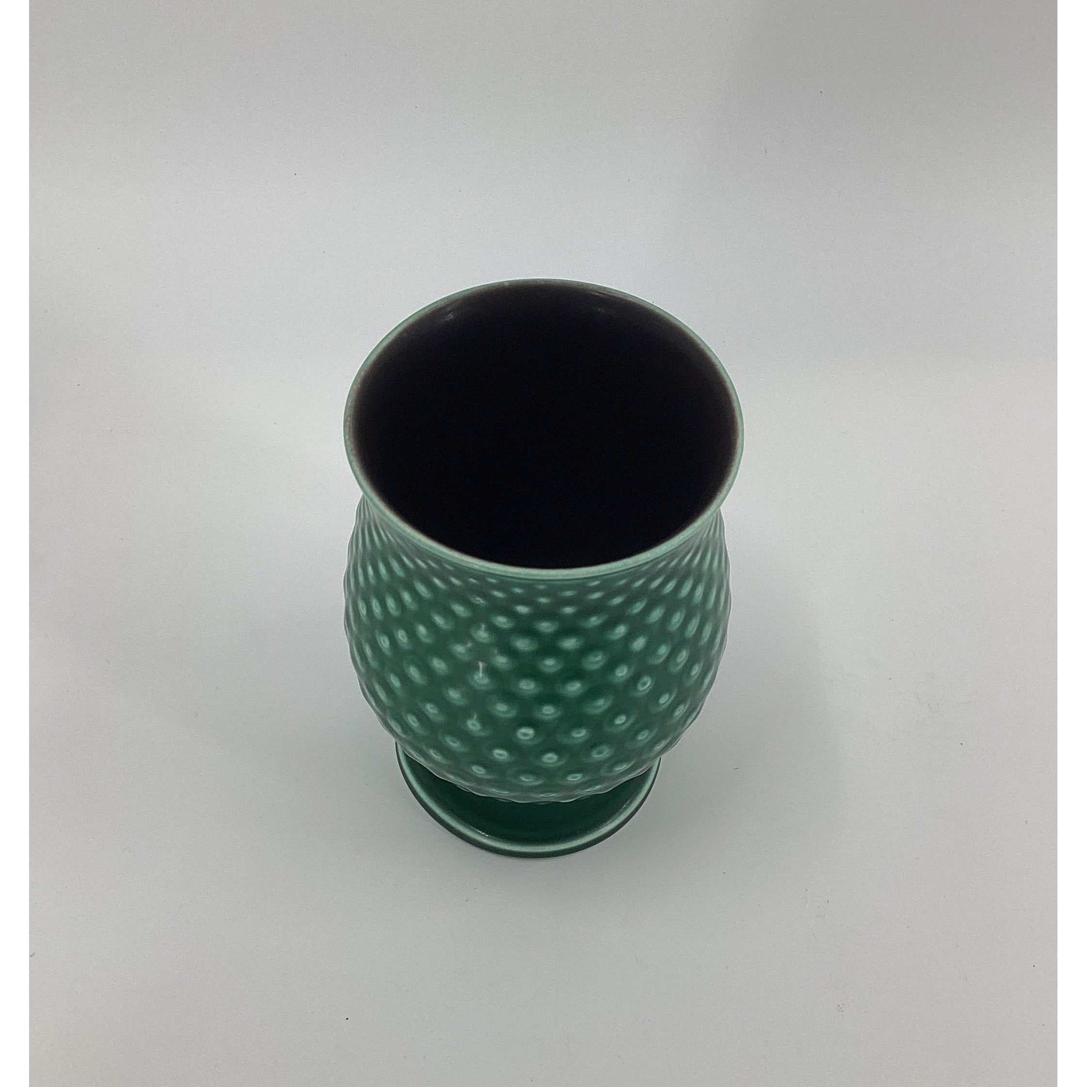 Alumina Denmark pear shaped hobnail vase 1689