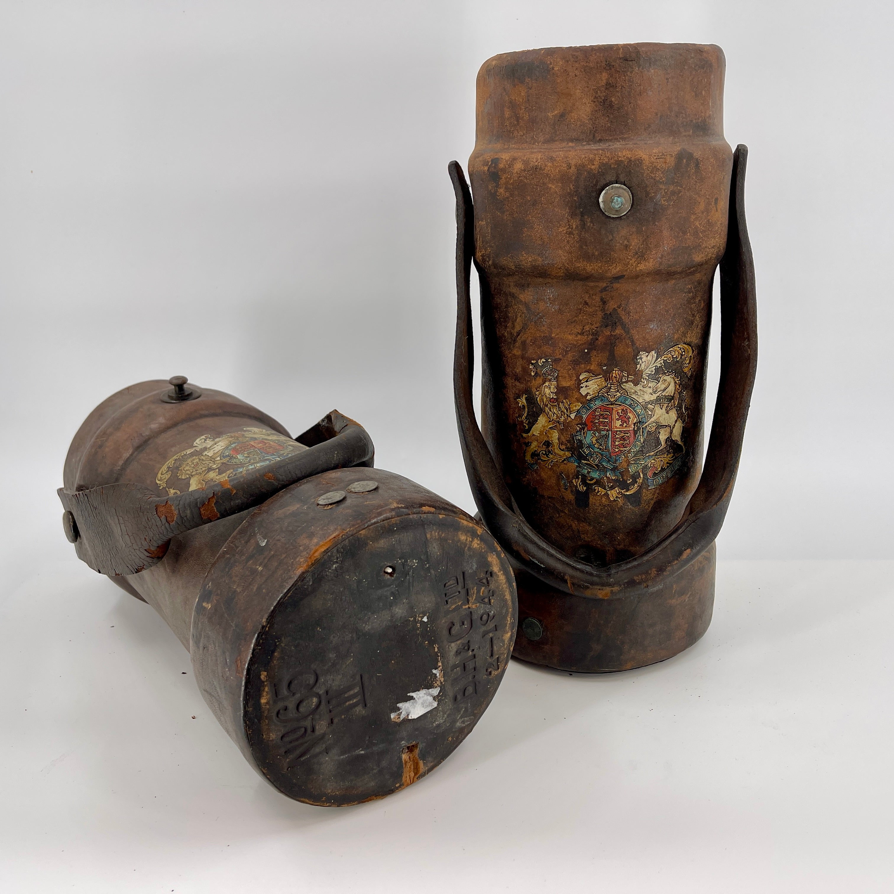 Two English Ammunition Buckets