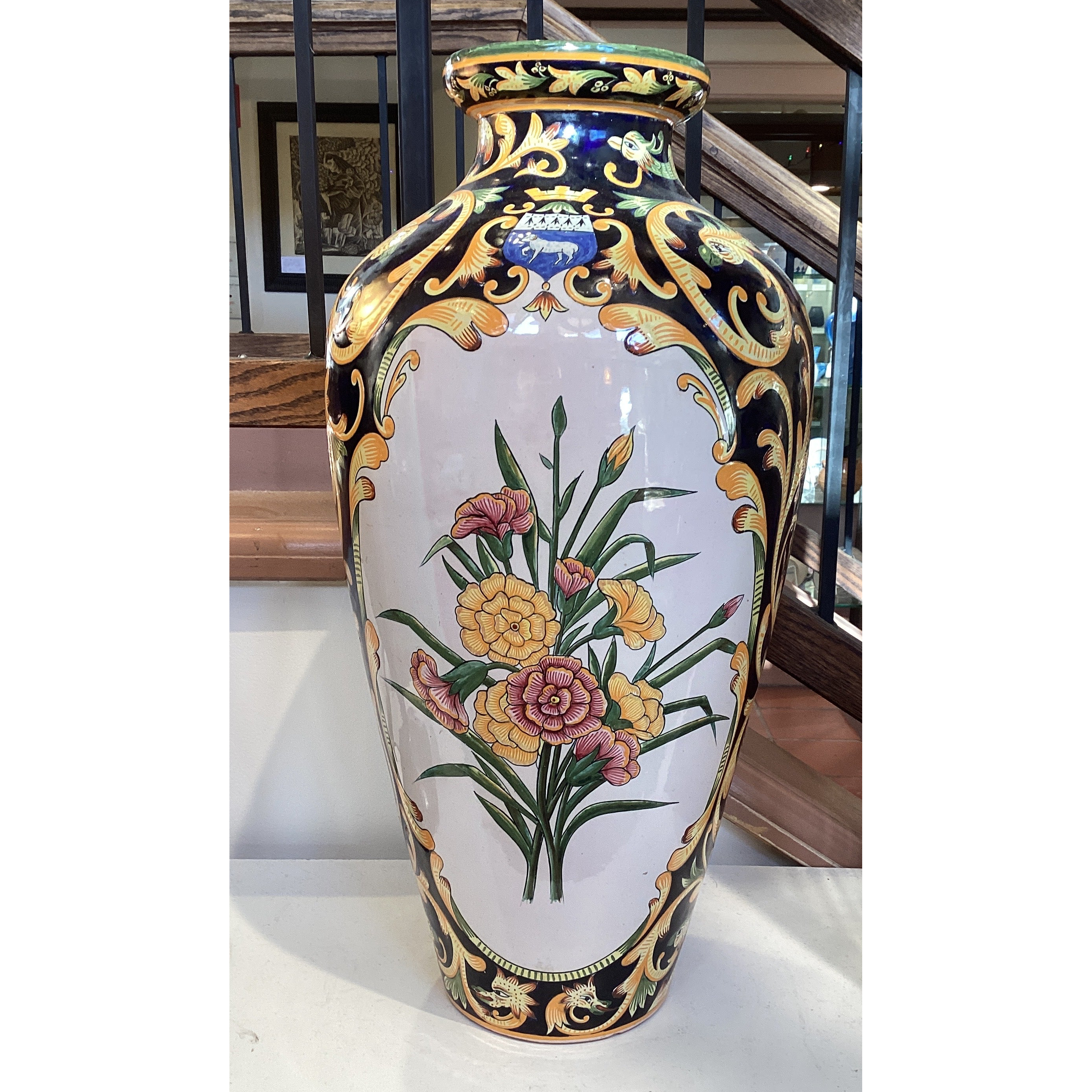 Oversize Quimper Vase