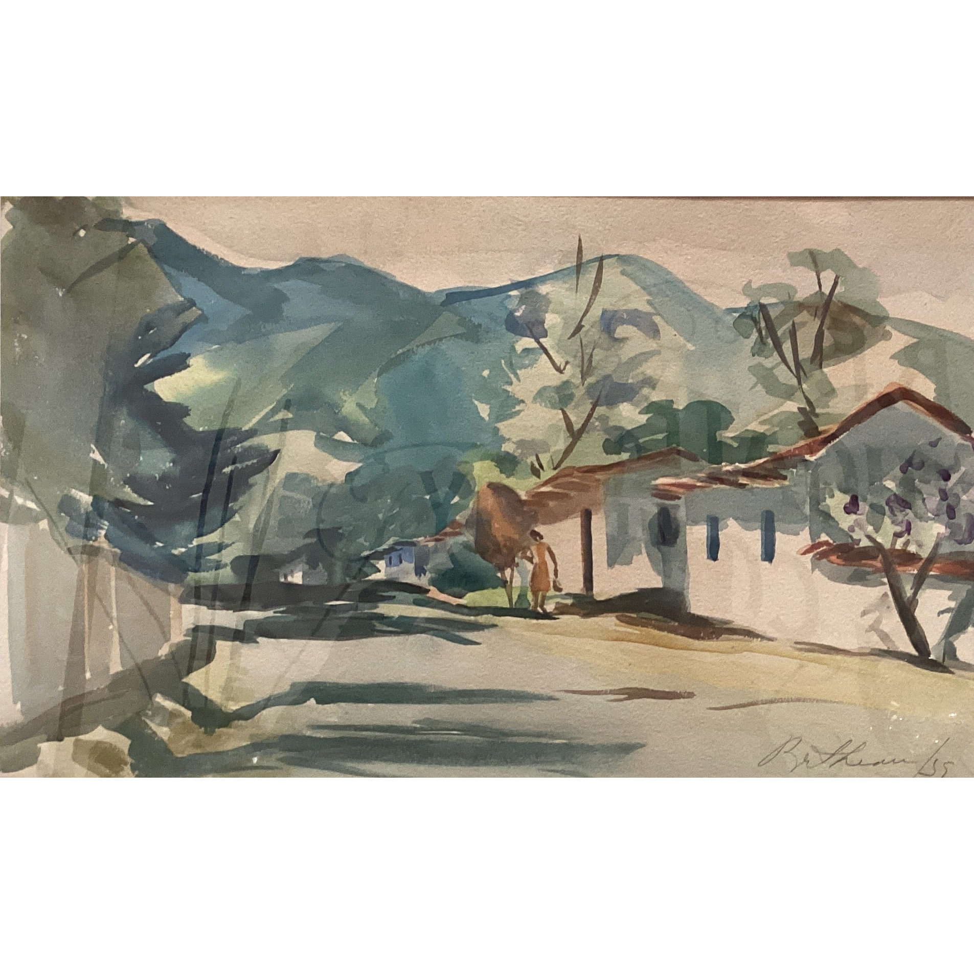 Costa Rican Street Scene - Margarita Bertheau