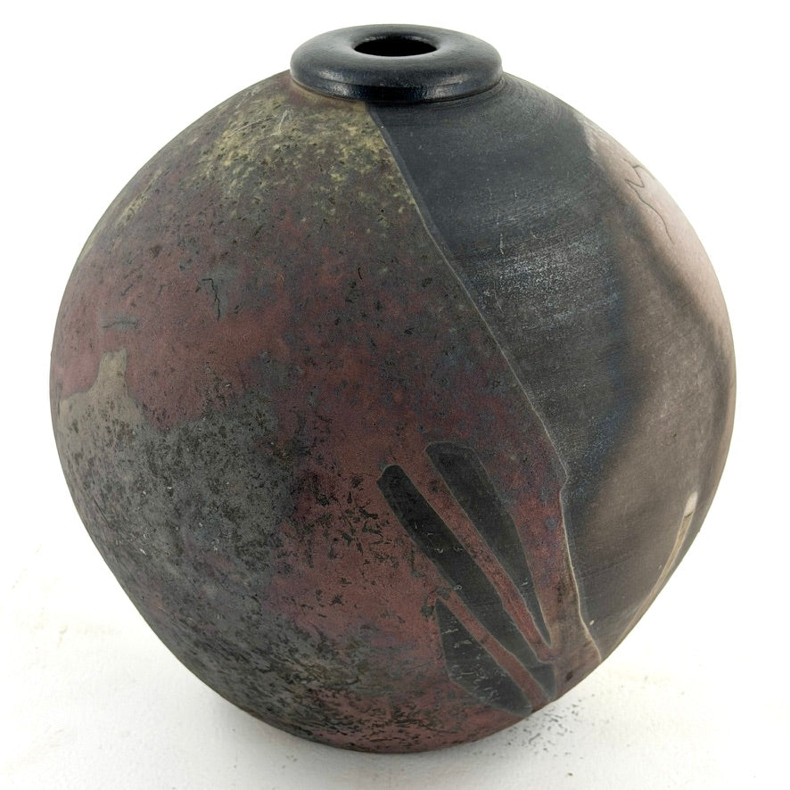 Large "Moonscape" Jar With Donut Lip