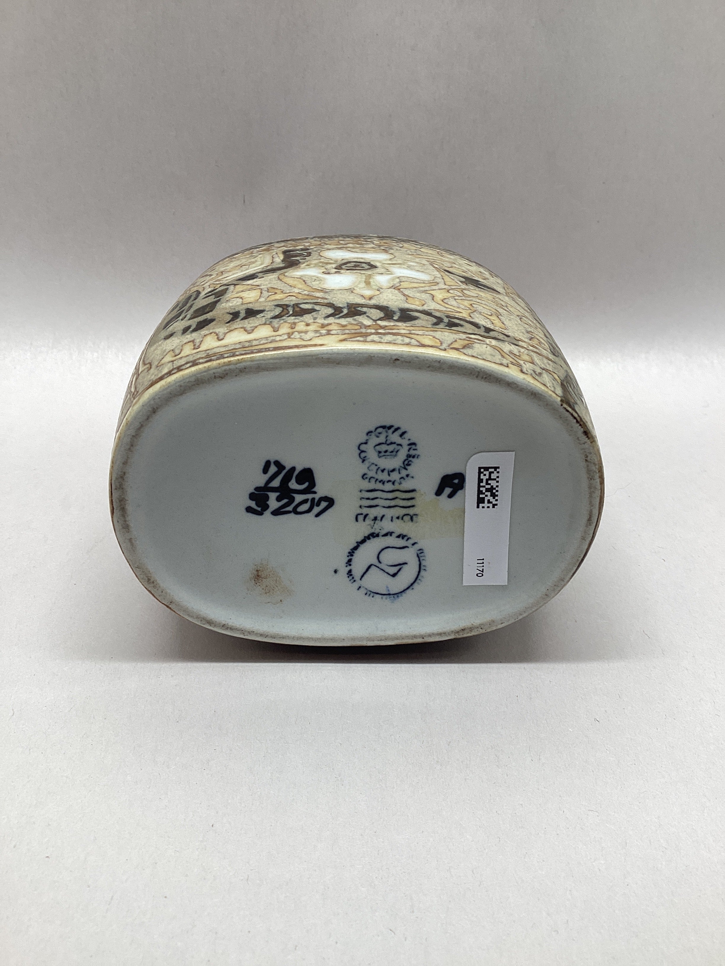 Royal Copenhagen Small Vase Nils Thorssen Faience 719/3207