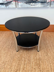 Black & Chrome Side Table