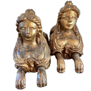 Pair (2) Carousel Sphynxes