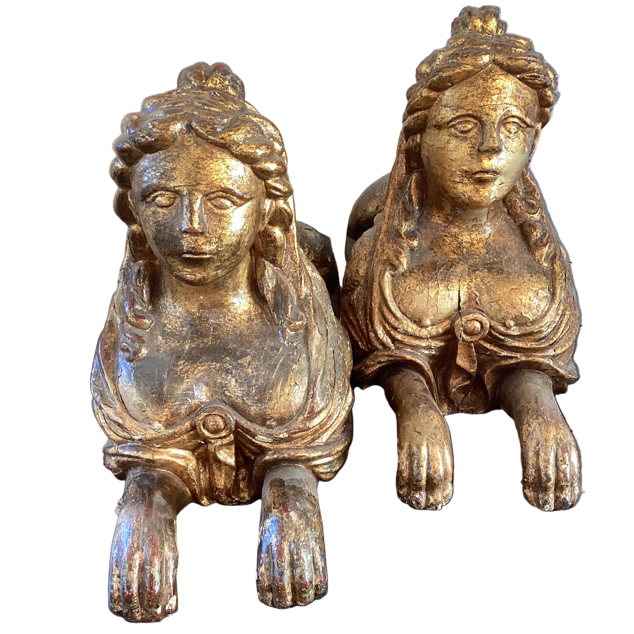 Pair (2) Carousel Sphynxes