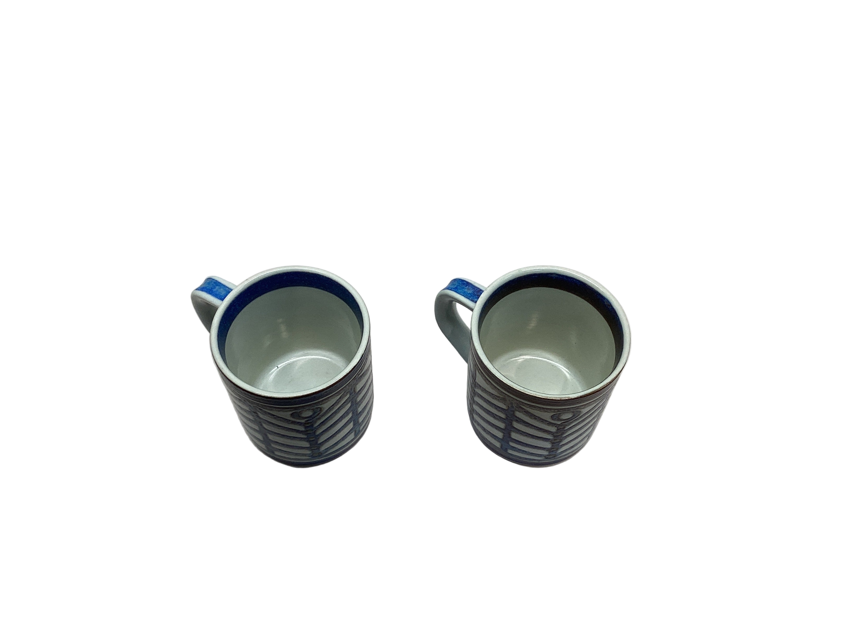 Pair (2) Royal Copenhagen Annual Fajance Mug 3495