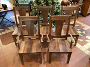 Mavin Walnut chair set (5 chairs)