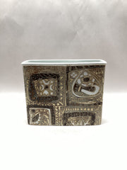 Royal Copenhagen Fajence Baca Slab Vase 719/2942