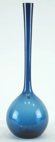 Aseda Blue Glass Bottle Vase