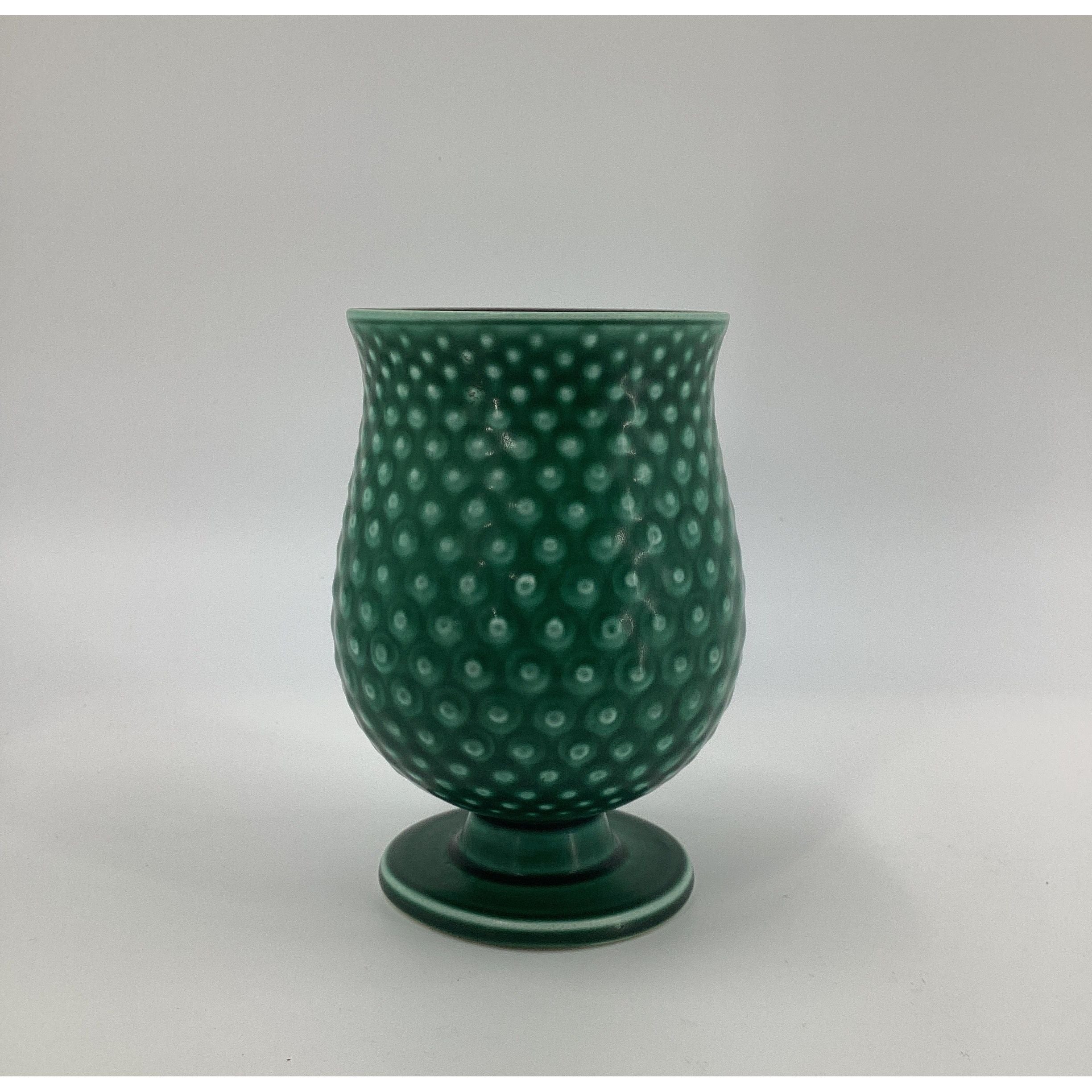 Alumina Denmark pear shaped hobnail vase 1689