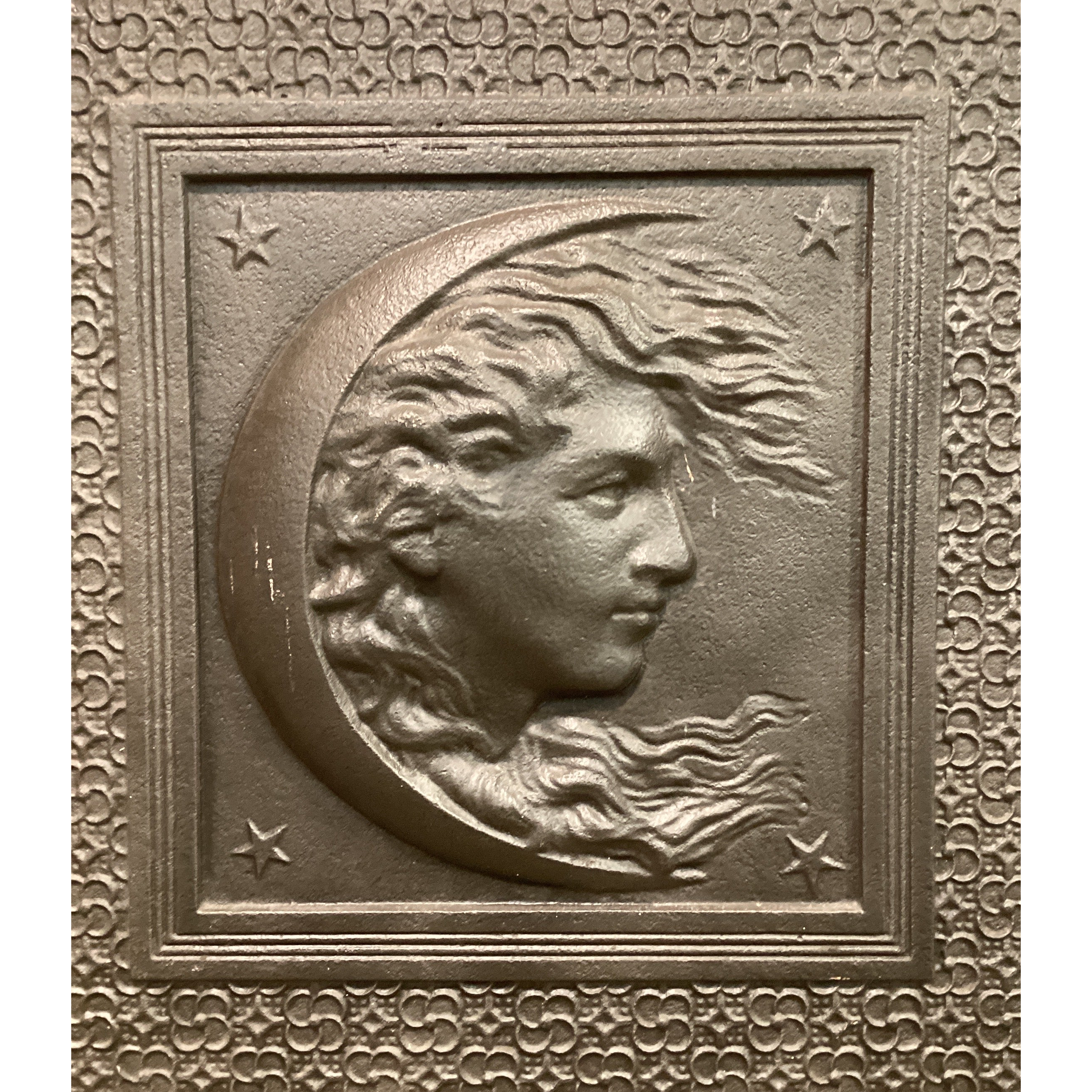 C19th Fireback with Moon Face