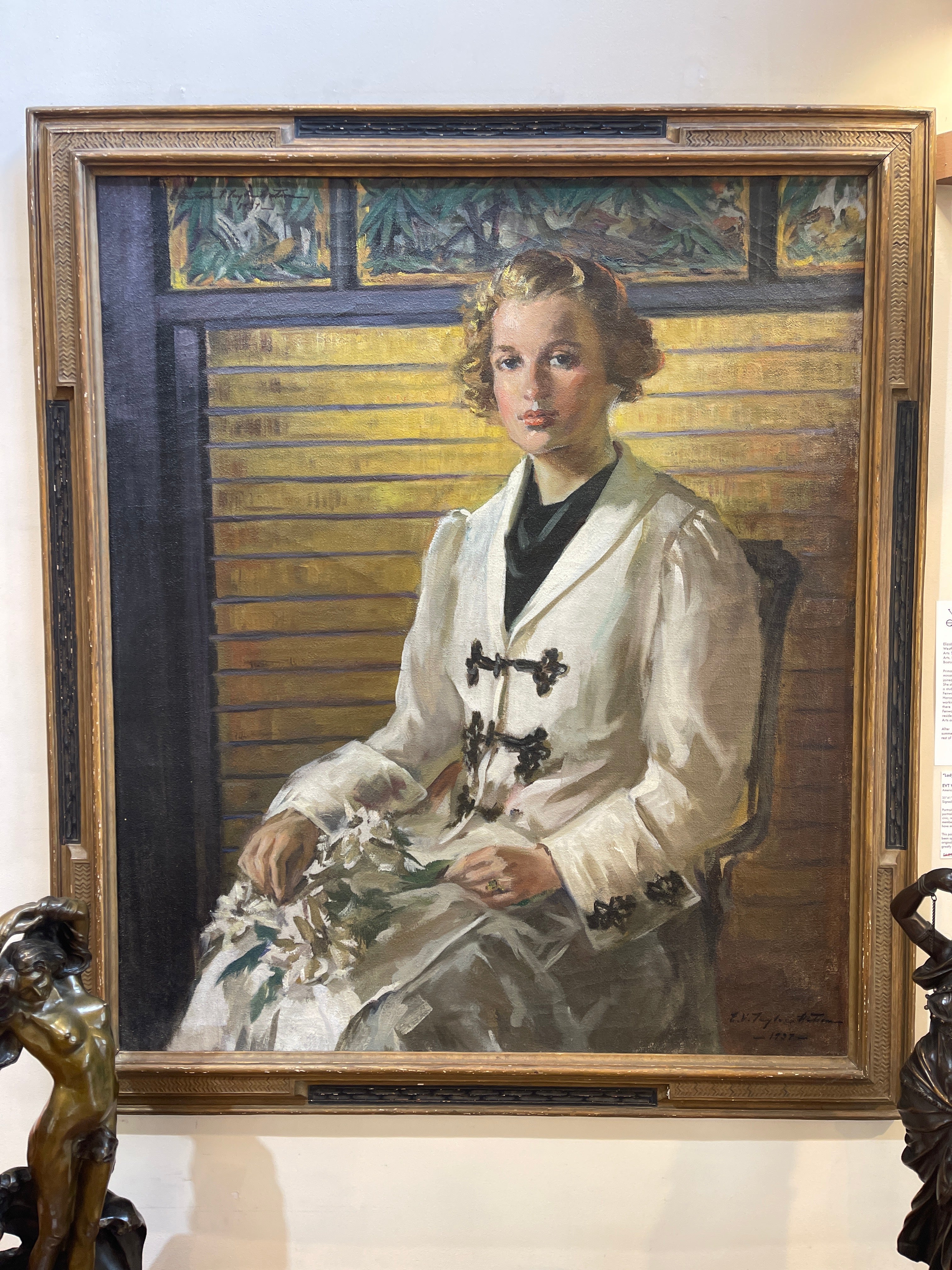 Lady With Flowers ~ EVT Watson - x2501.35.106