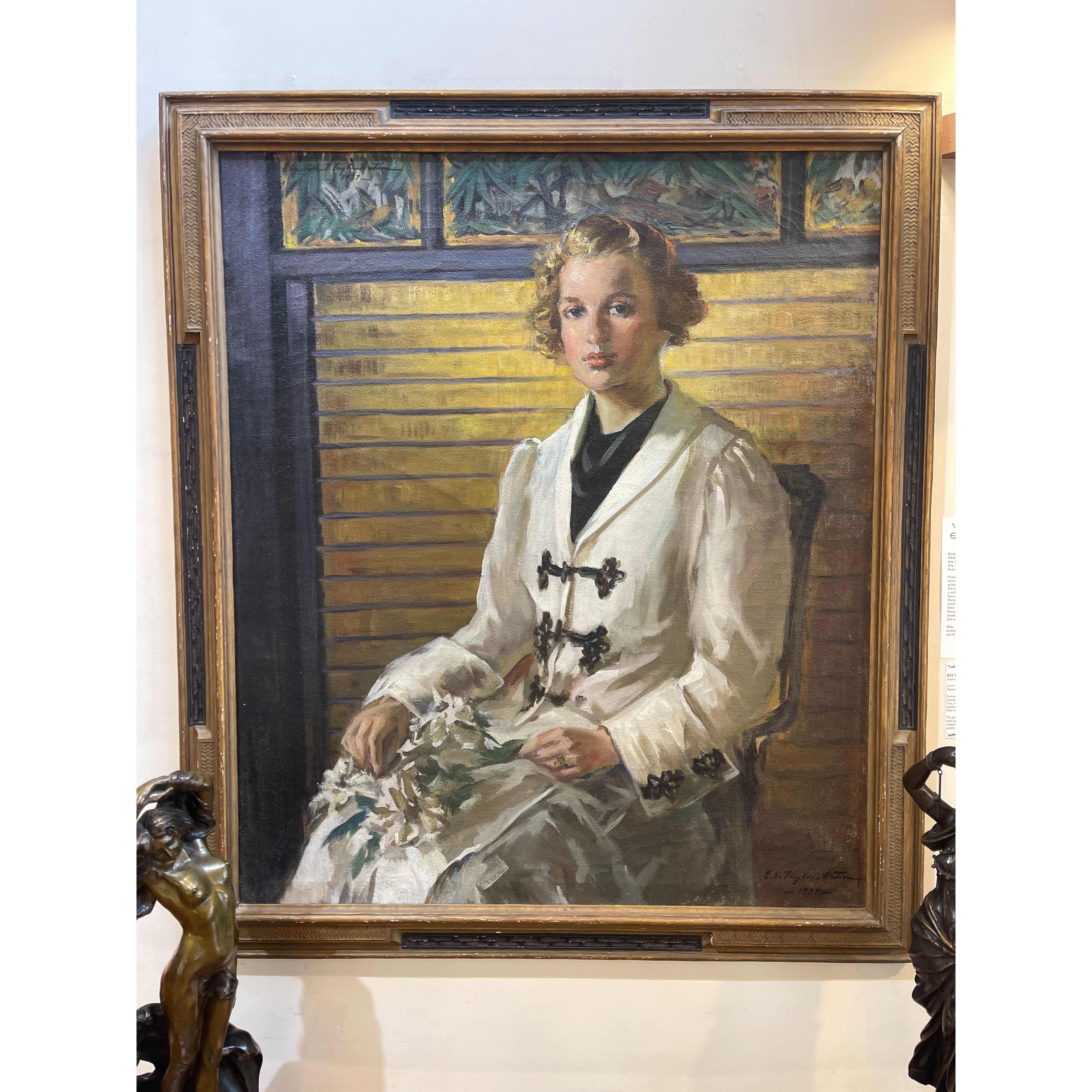 Lady With Flowers ~ EVT Watson - x2501.35.106