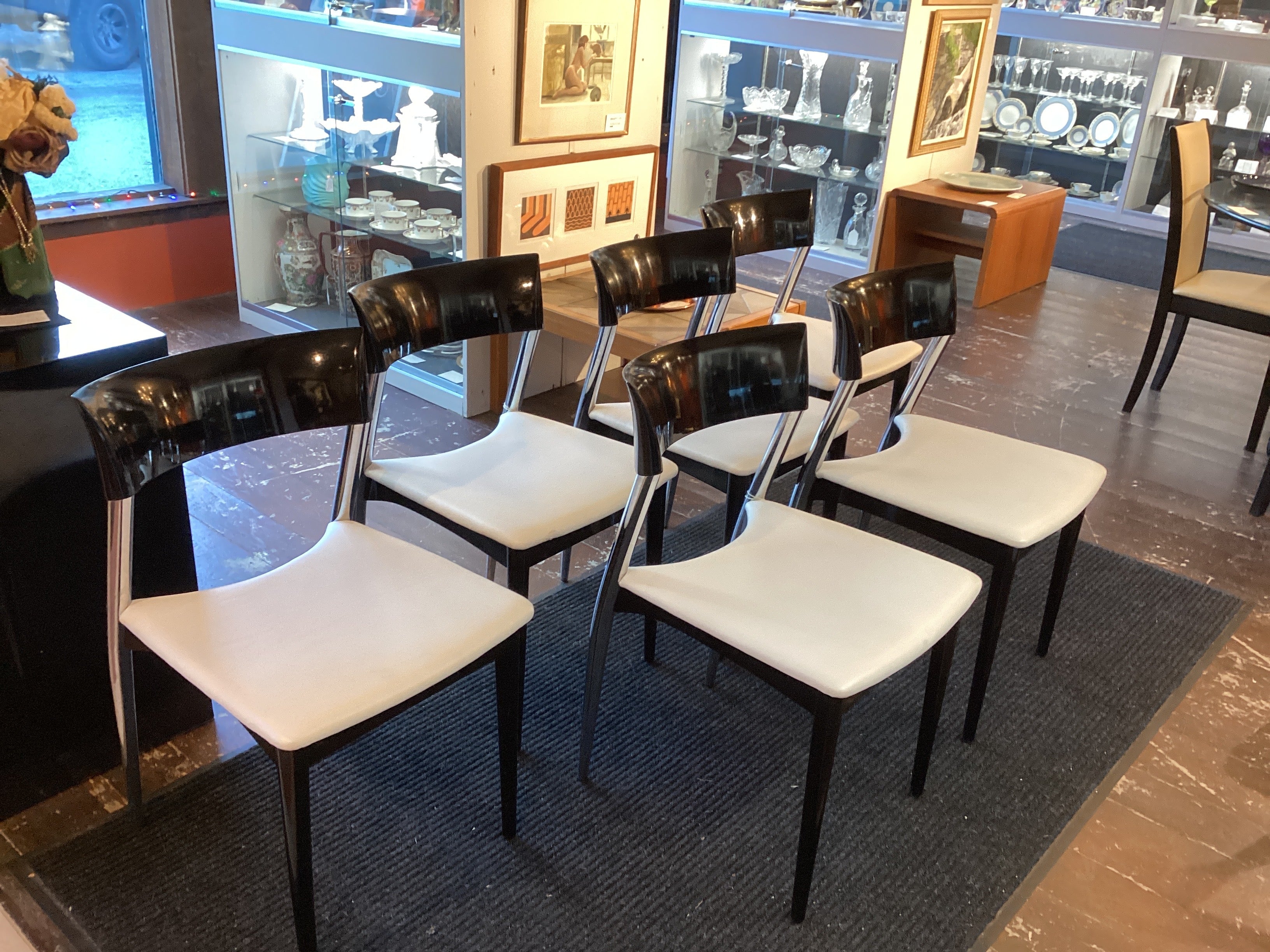 Set 6 Roche Bobois Dining Chairs