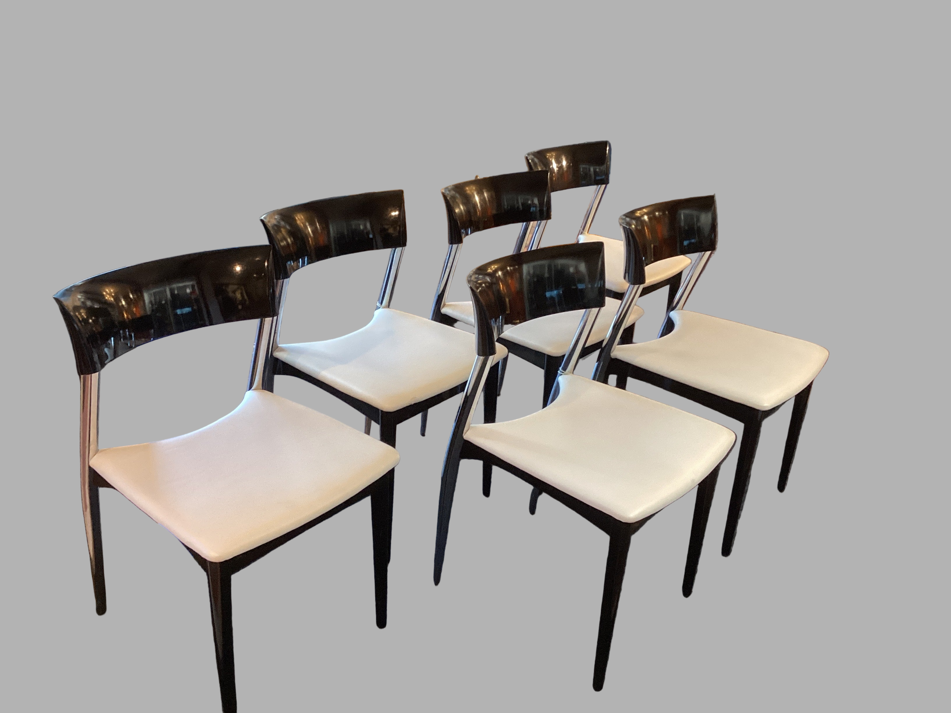 Set 6 Roche Bobois Dining Chairs