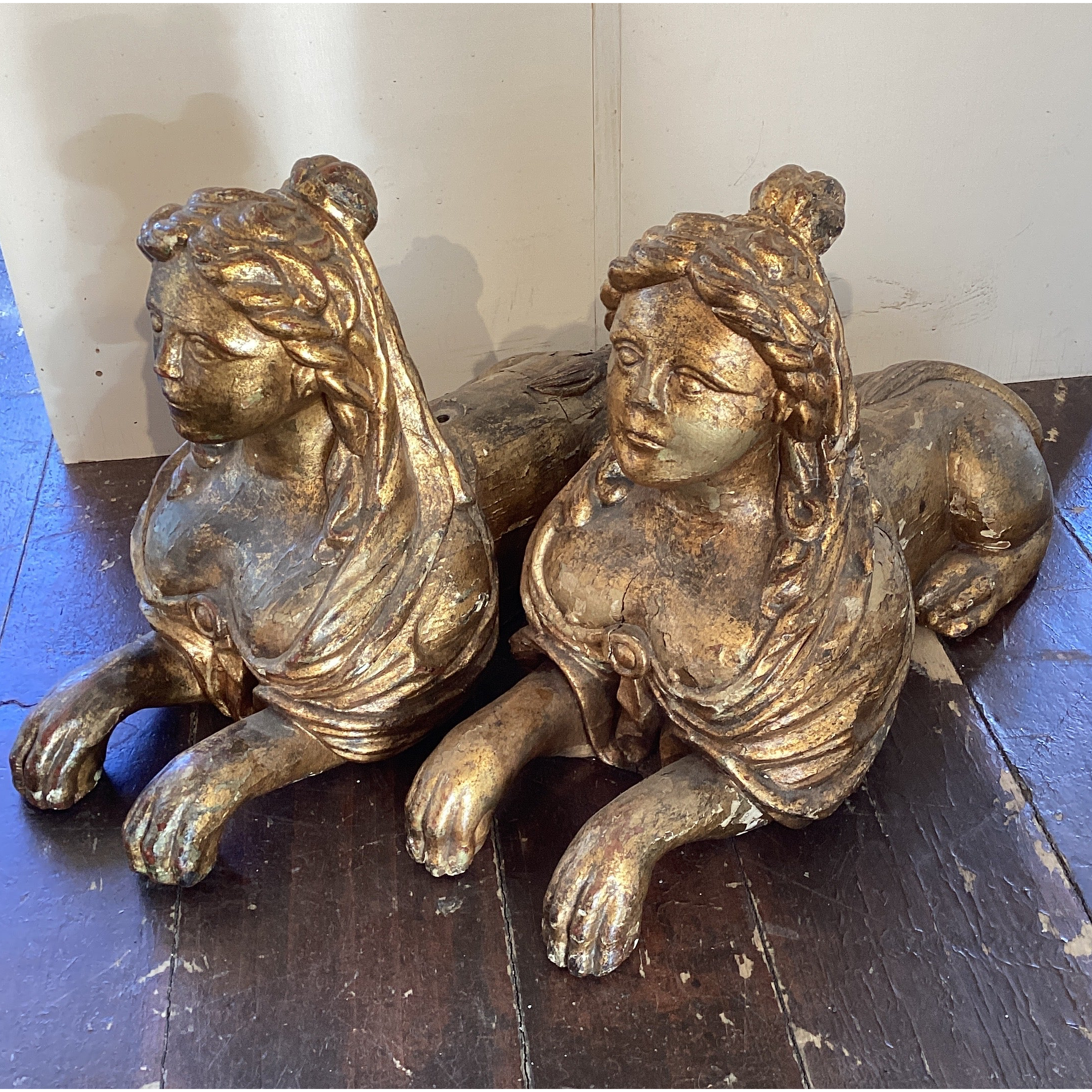 Pair (2) Carousel Sphynxes