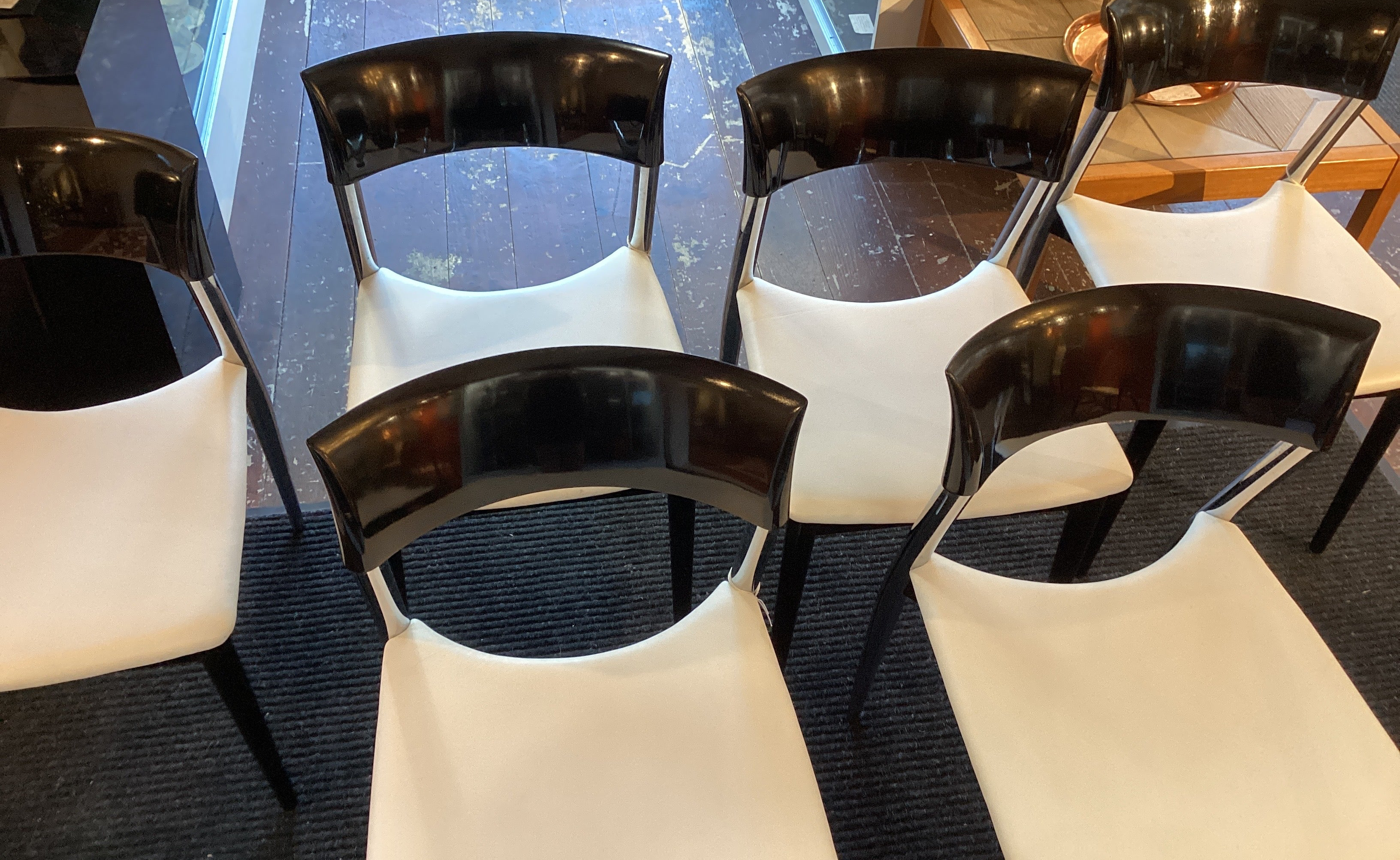 Set 6 Roche Bobois Dining Chairs