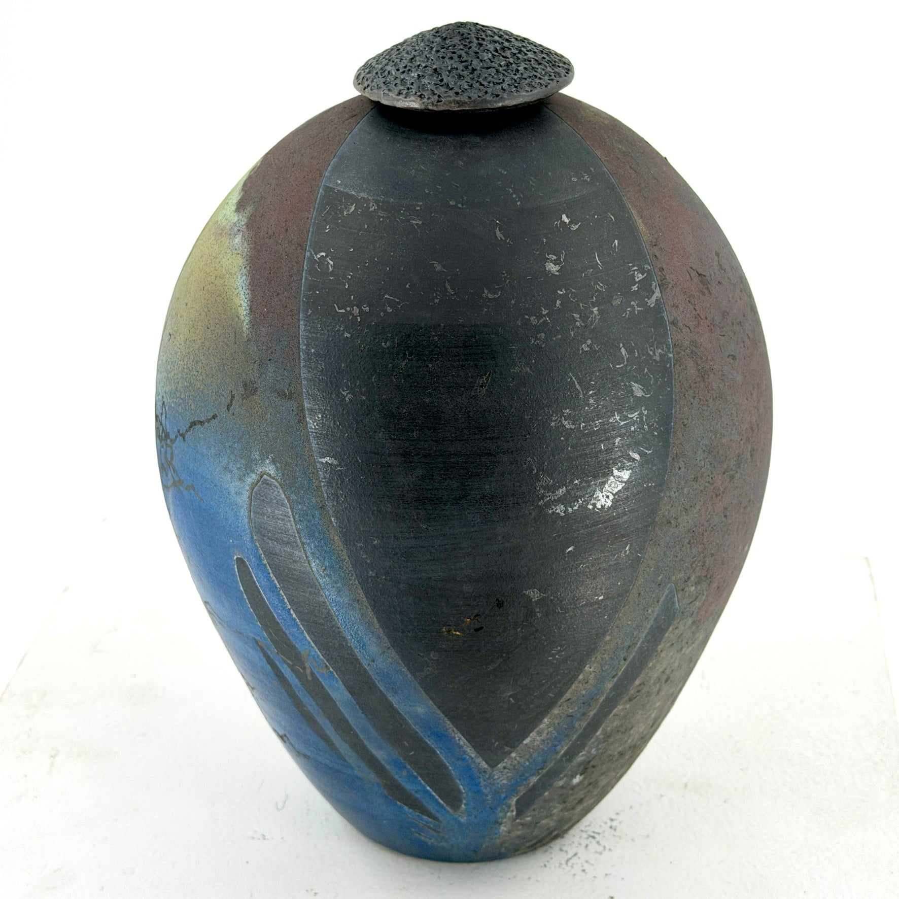 Large "Moonscape" Covered Jar