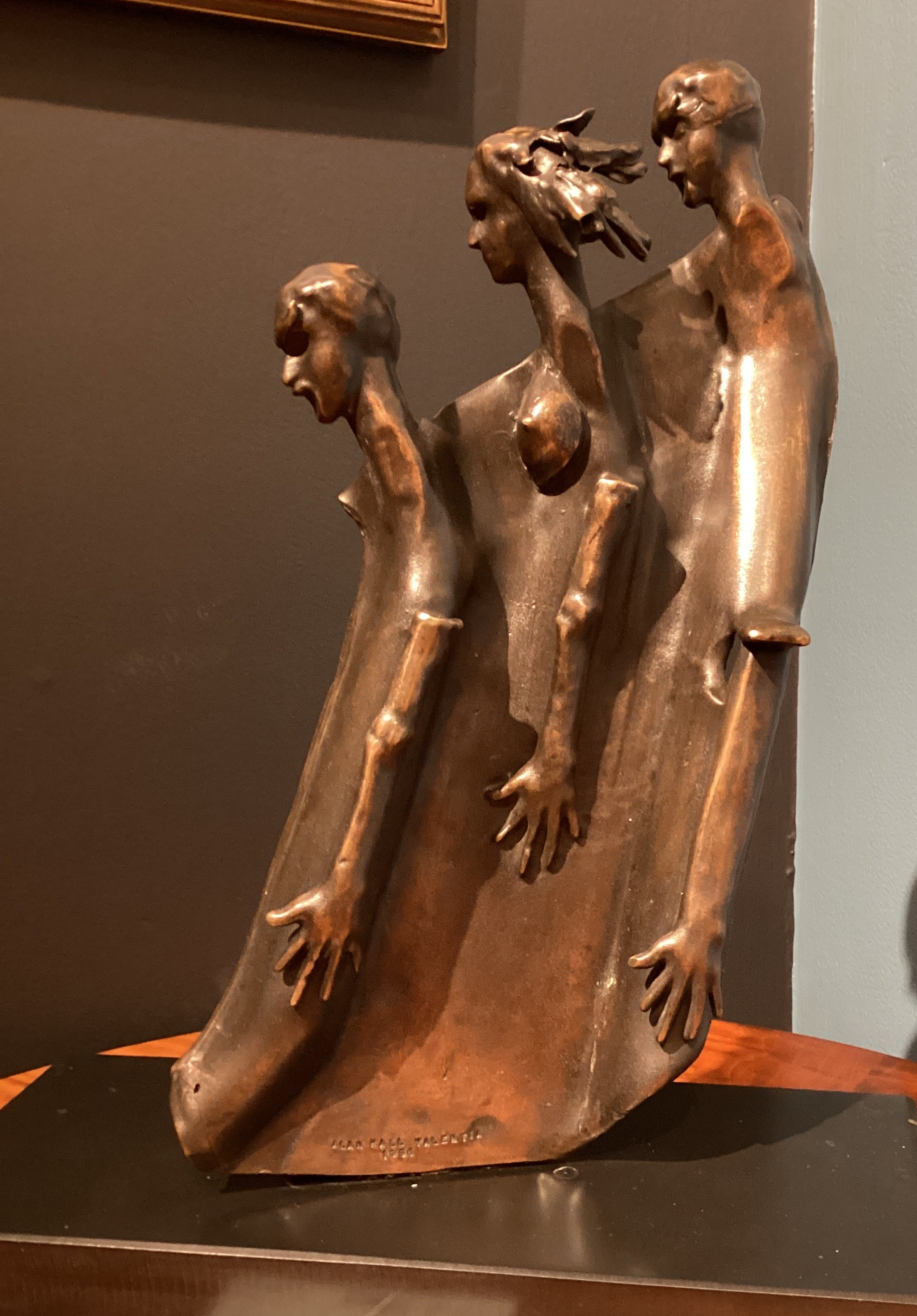three figures bronze ~ alan hall - 013.35.316