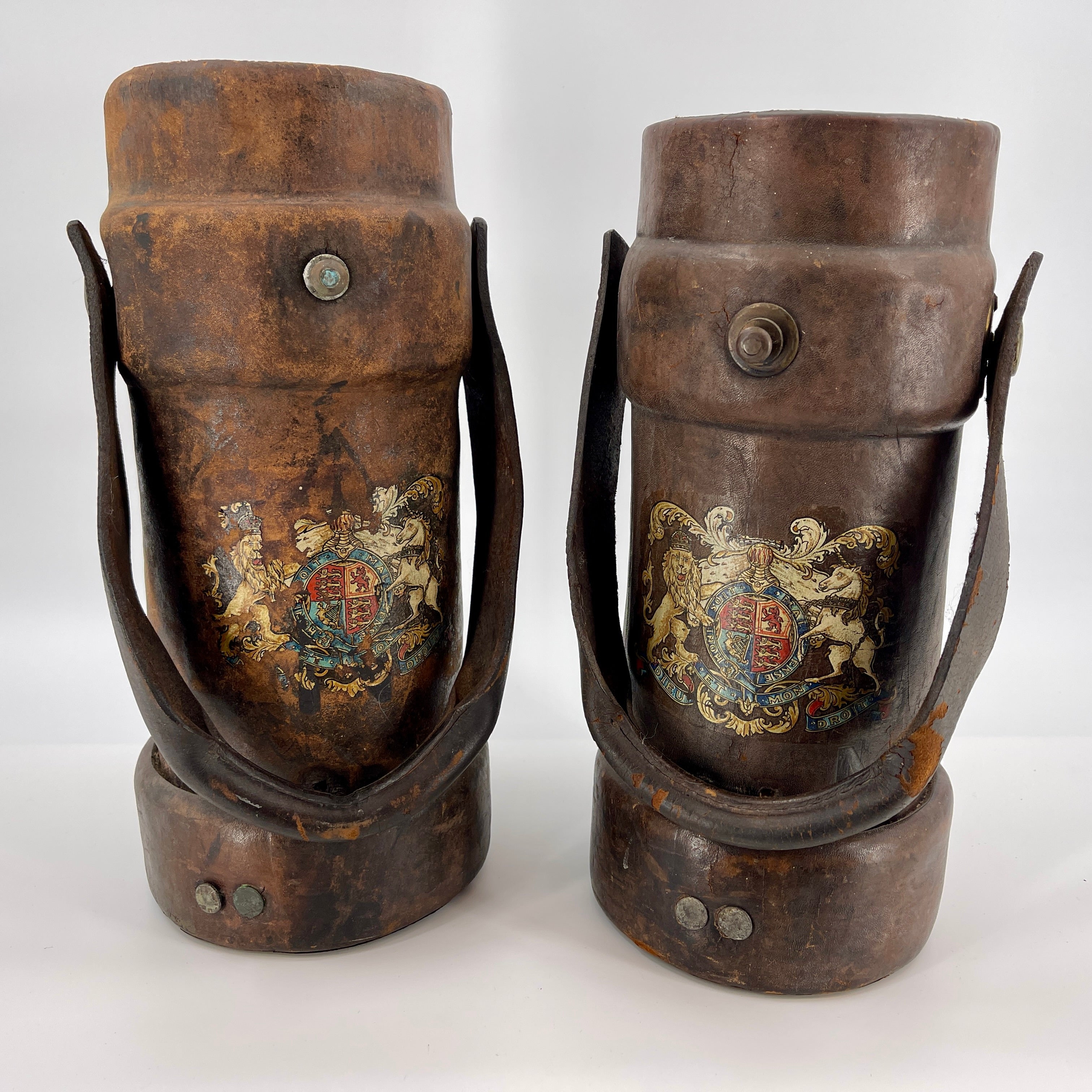Two English Ammunition Buckets