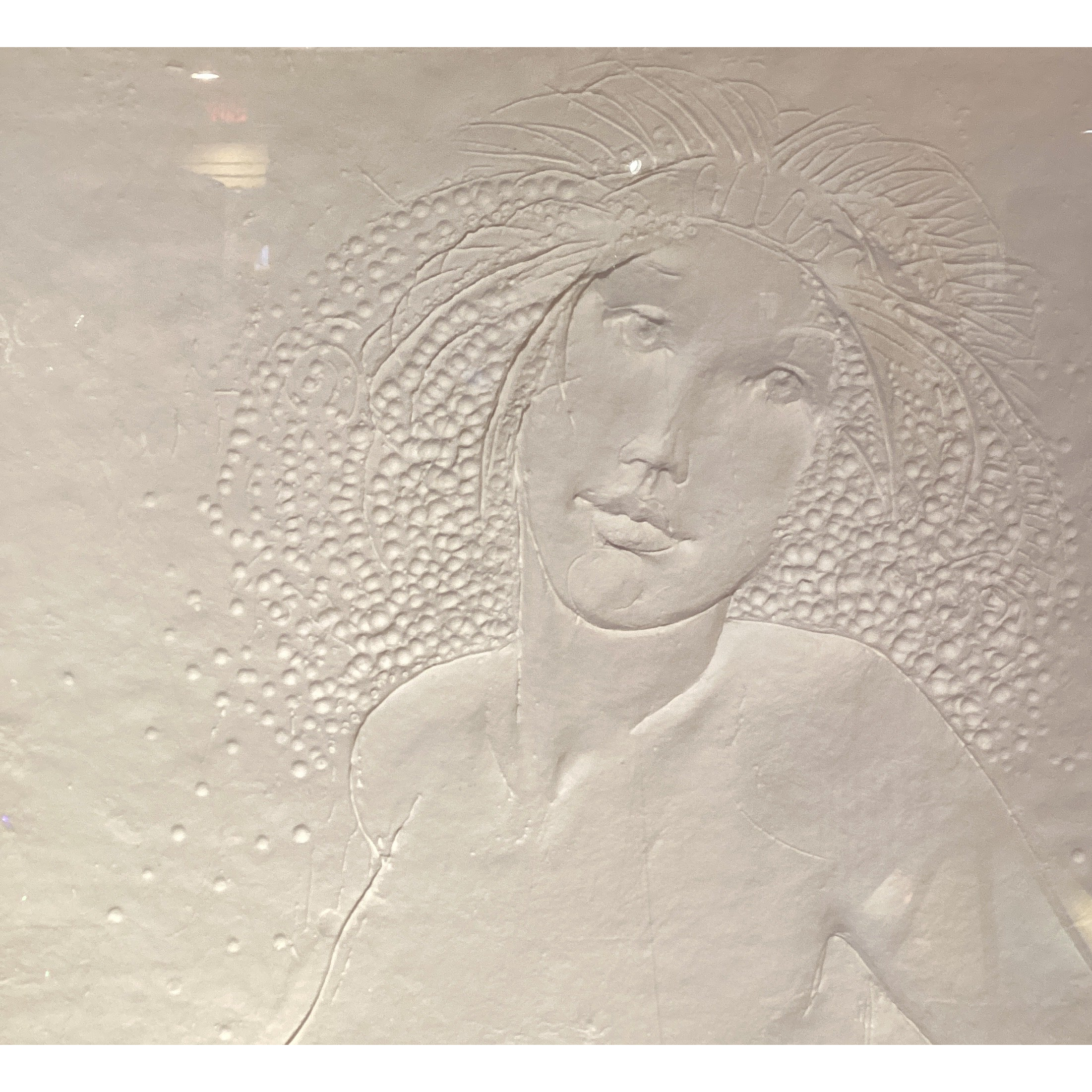 Nude Woman in relief - cast paper