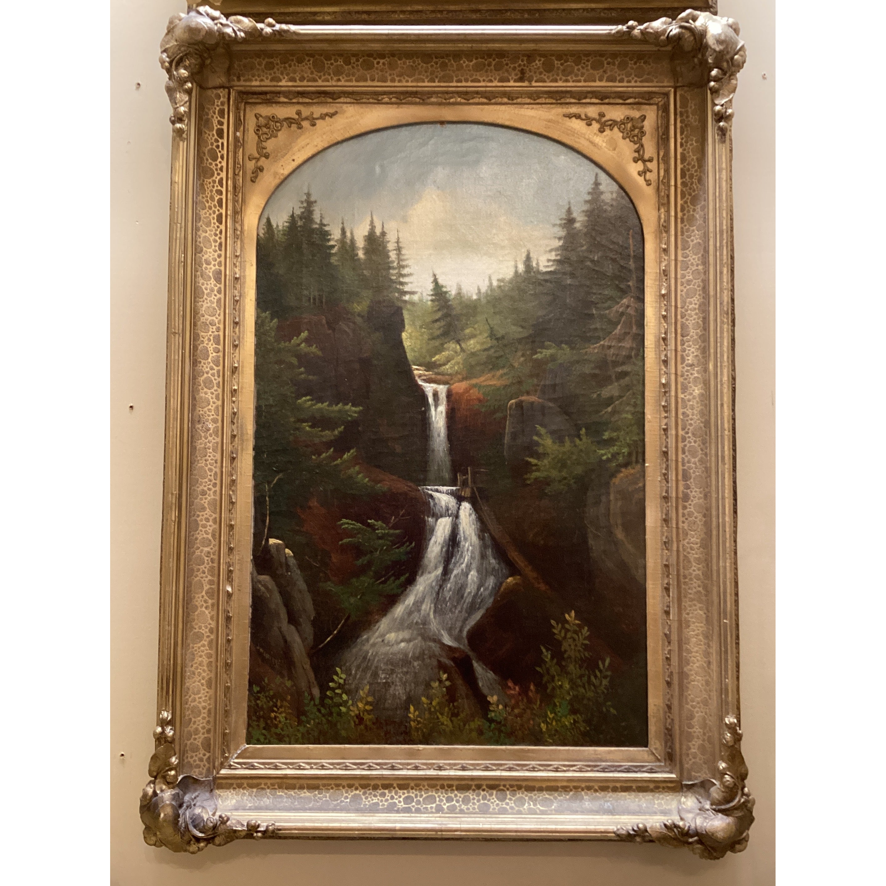 Moss Glens Falls paintings pair~Samuel Griggs- X2501.35.117