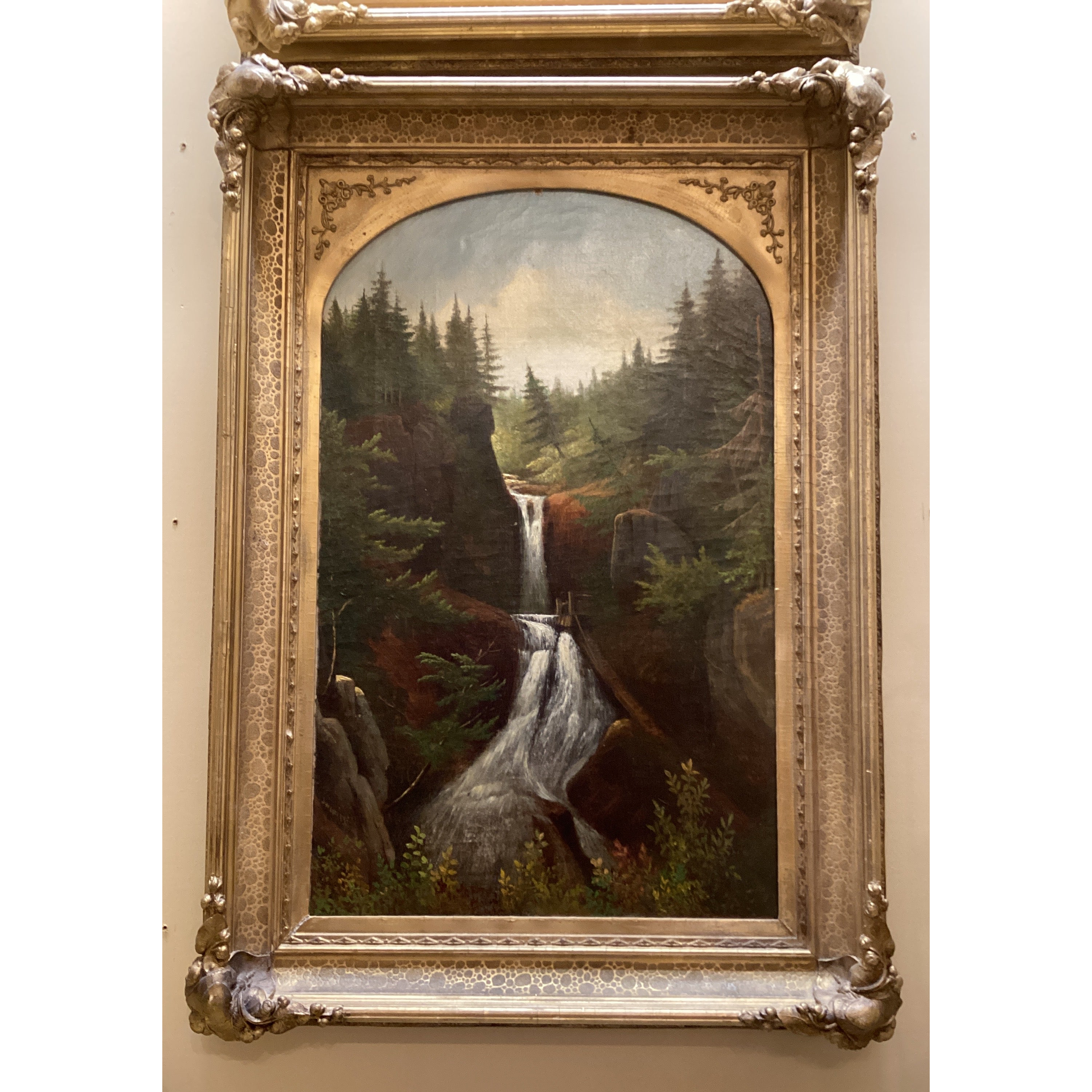 Moss Glens Falls paintings pair~Samuel Griggs- X2501.35.117