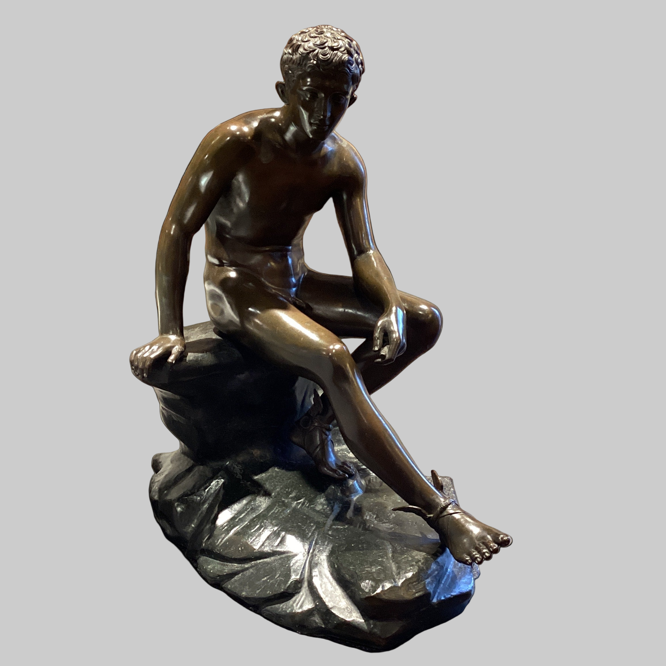 "Seated Hermes" Bronze