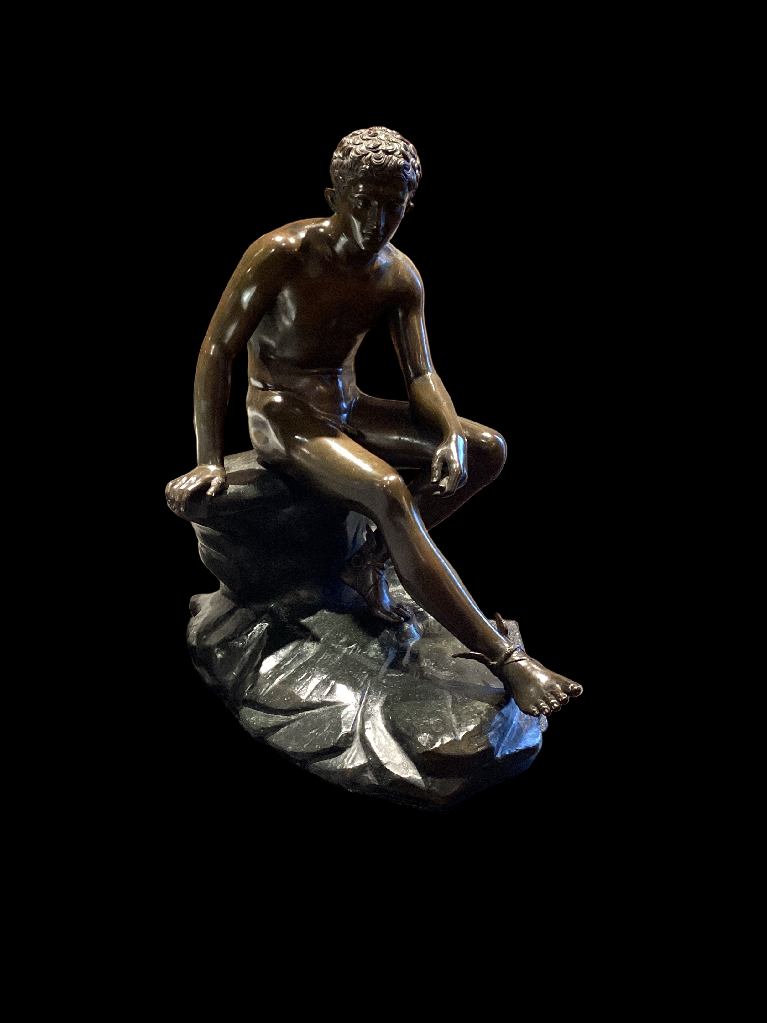 "Seated Hermes" Bronze