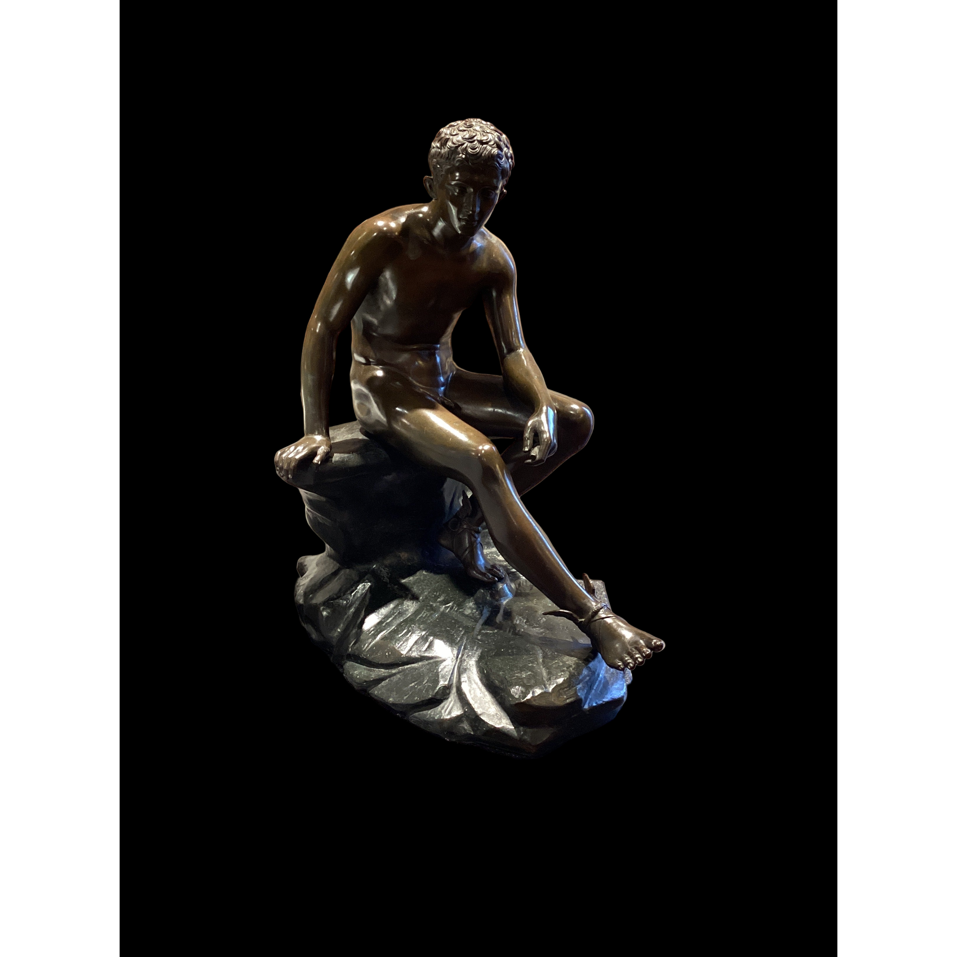 "Seated Hermes" Bronze