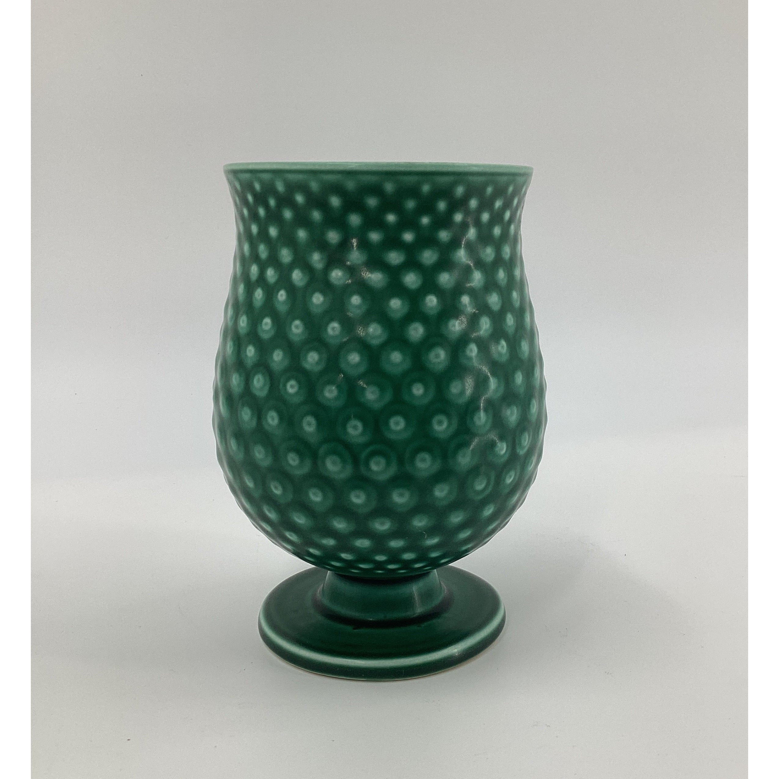Alumina Denmark pear shaped hobnail vase 1689